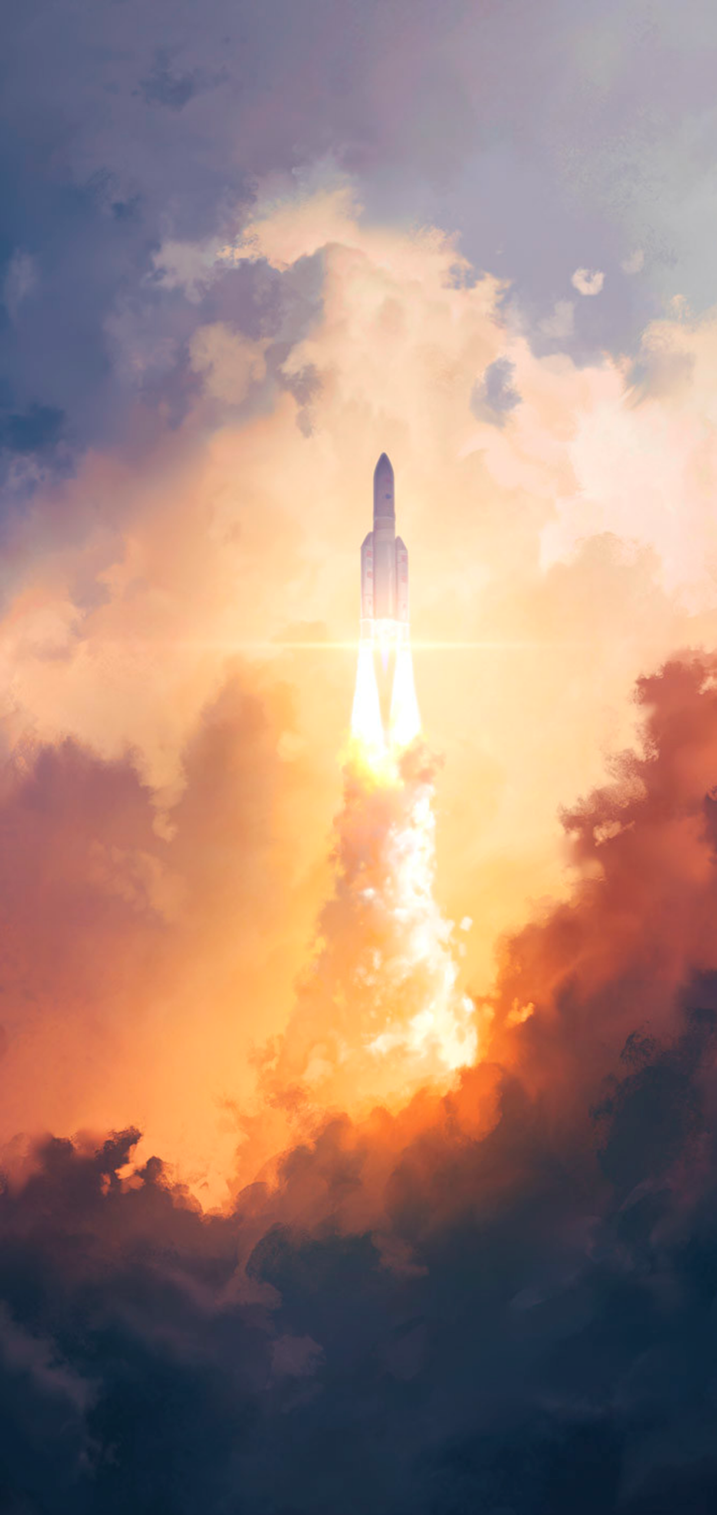 Smuk interstellar udsigt til Galaxy S10 Plus Wallpapers