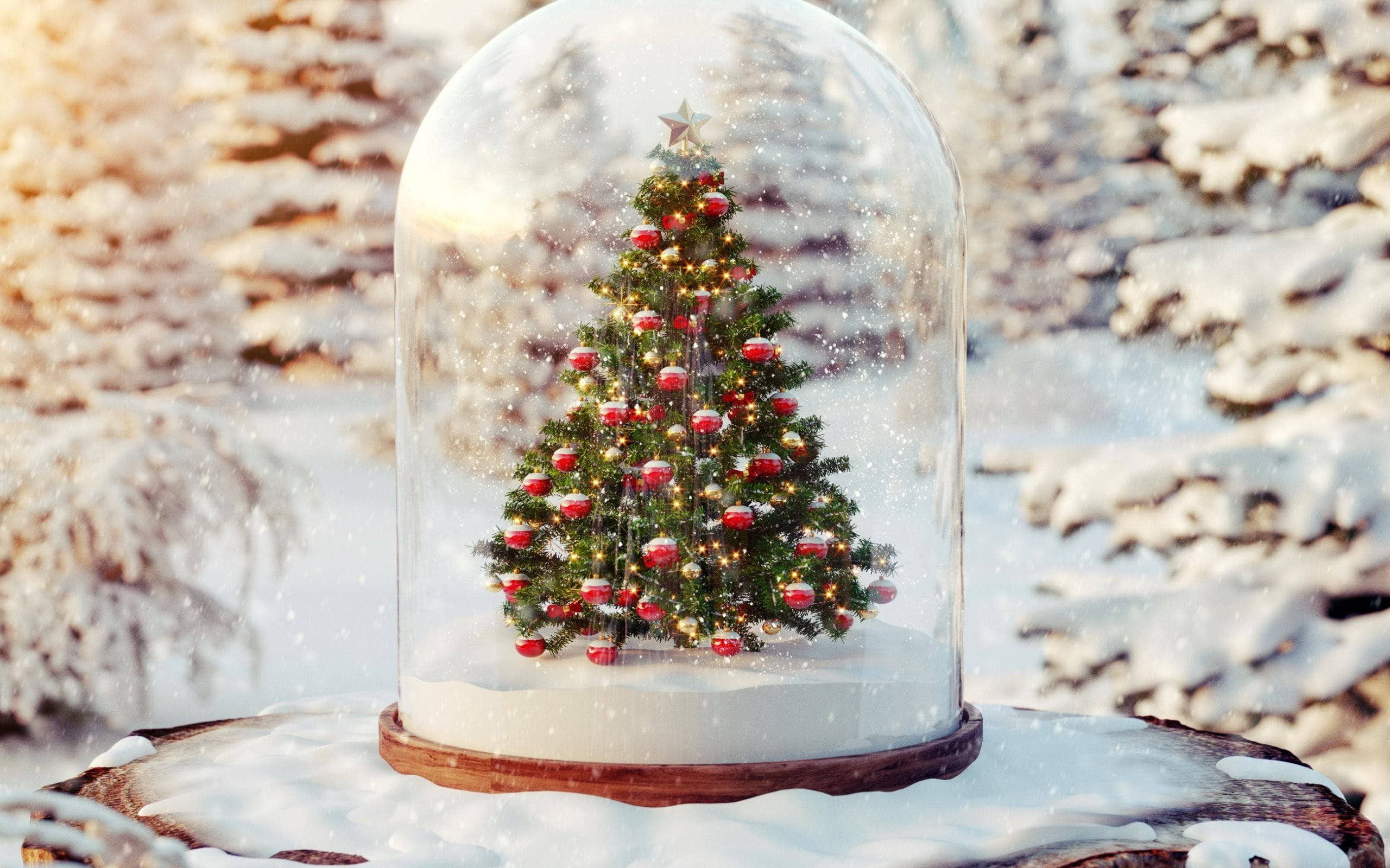 Smuk julesneekugle Wallpapers