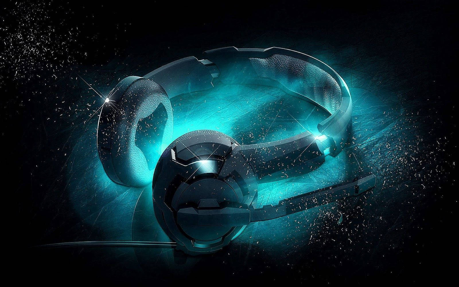Smuk musik sort headset Wallpapers