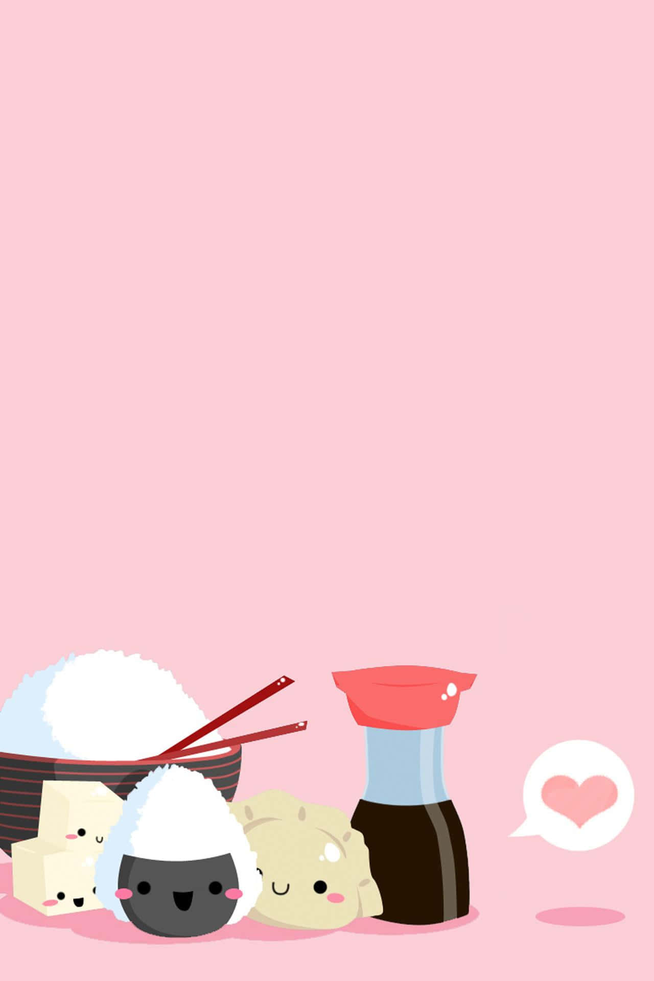 Smuk pastelbaggrund i blå og pink Wallpapers