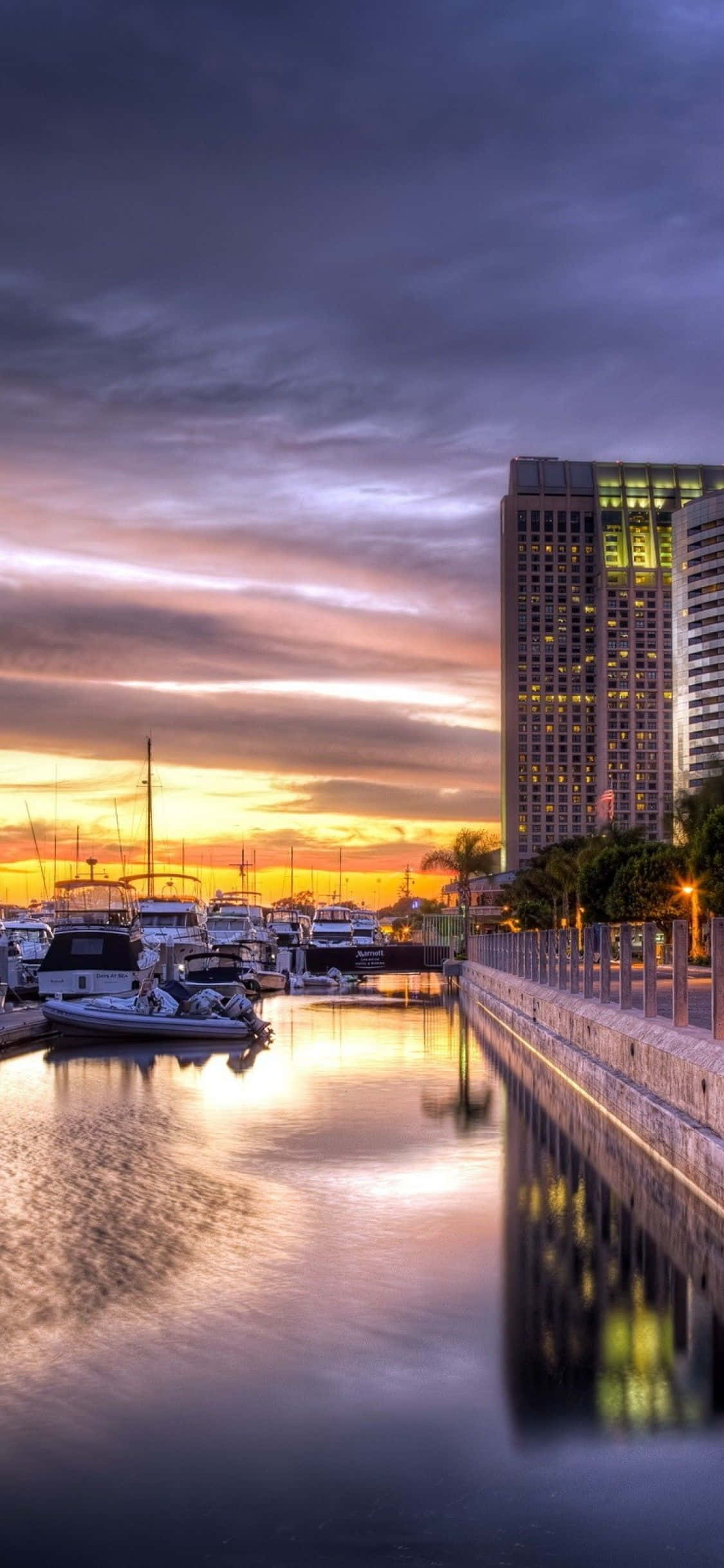 Smuk solnedgang i San Diego Wallpapers