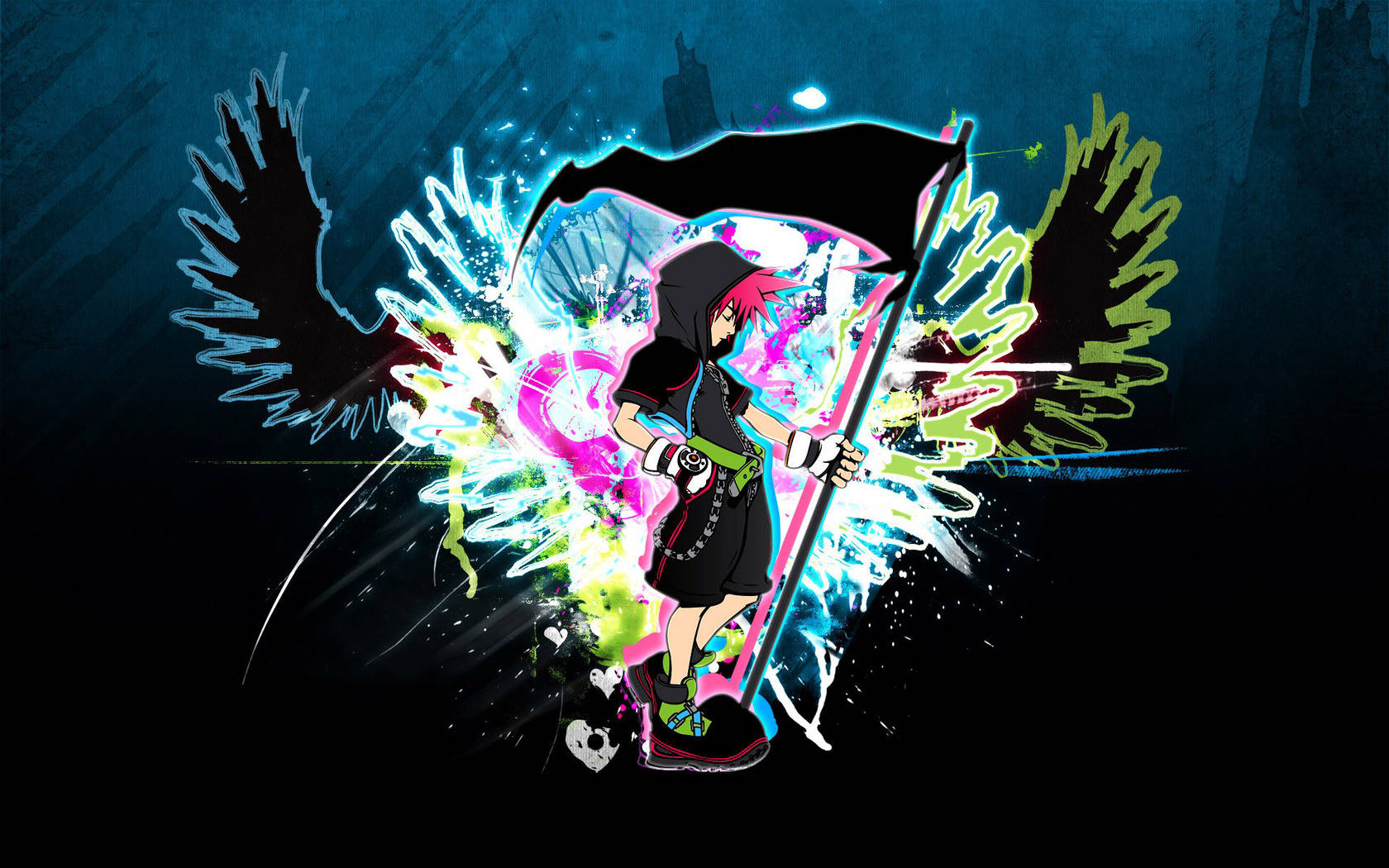 Smukt Kingdom Hearts logo design Wallpapers