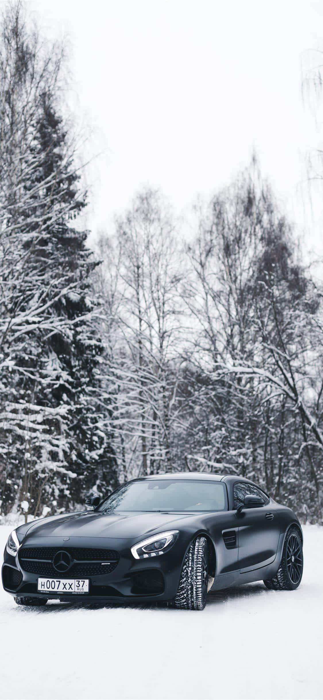 Sneet sort GT iPhone Xs Mercedes Amg baggrund Wallpapers