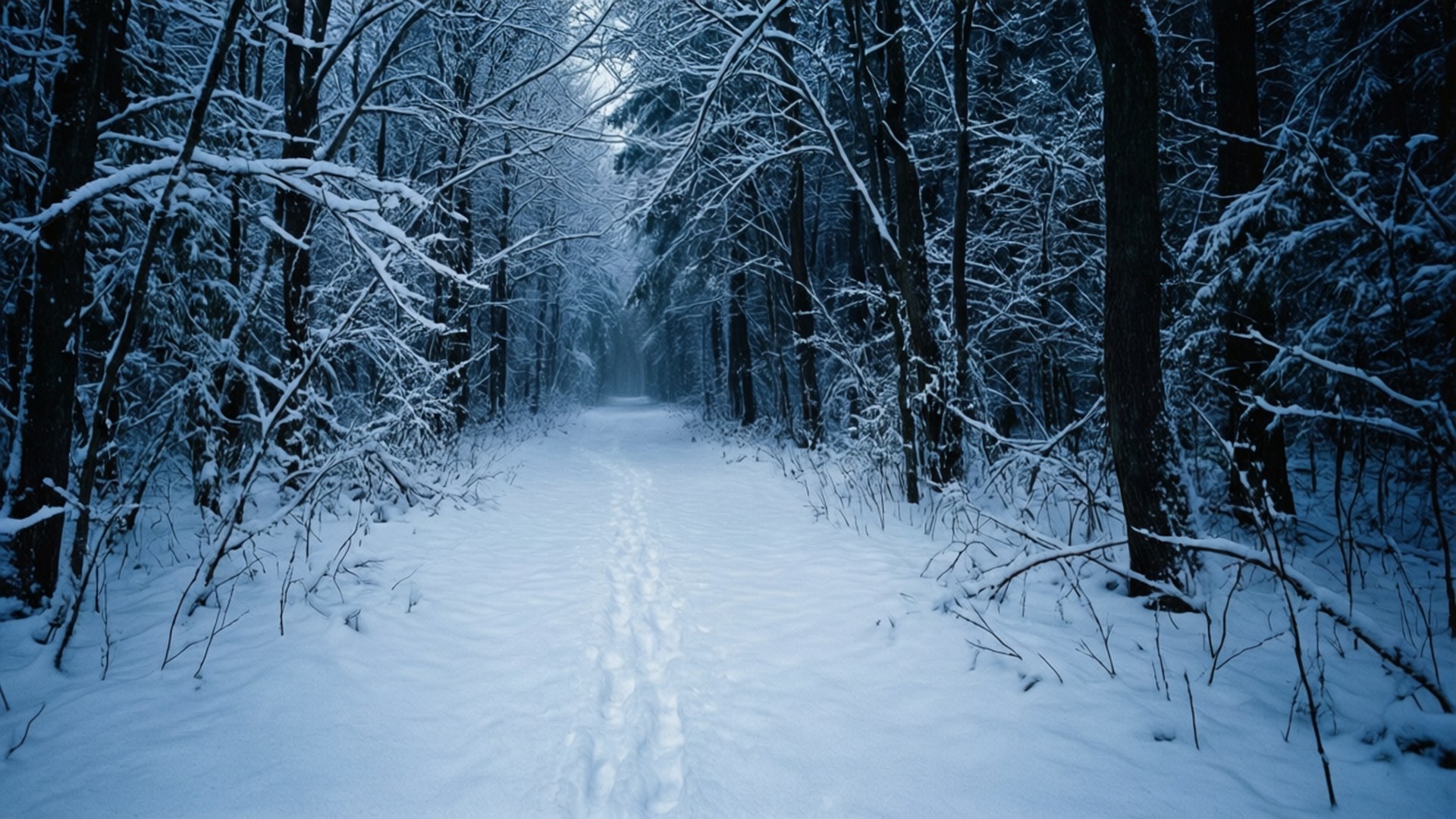 Sneklædte skovdybder Wallpapers