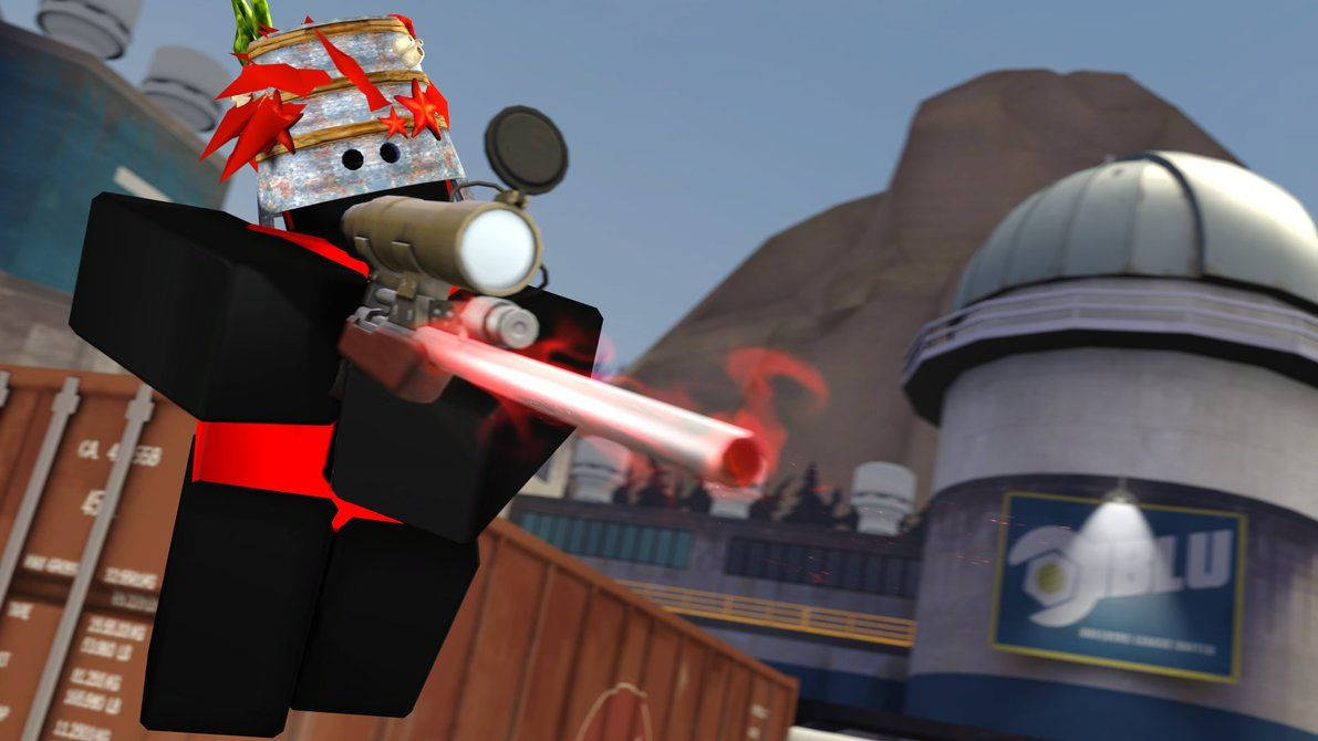 HD-kvalitetsbaggrundsbillede af snigskytteavatar i Roblox. — Roblox Wallpapers
