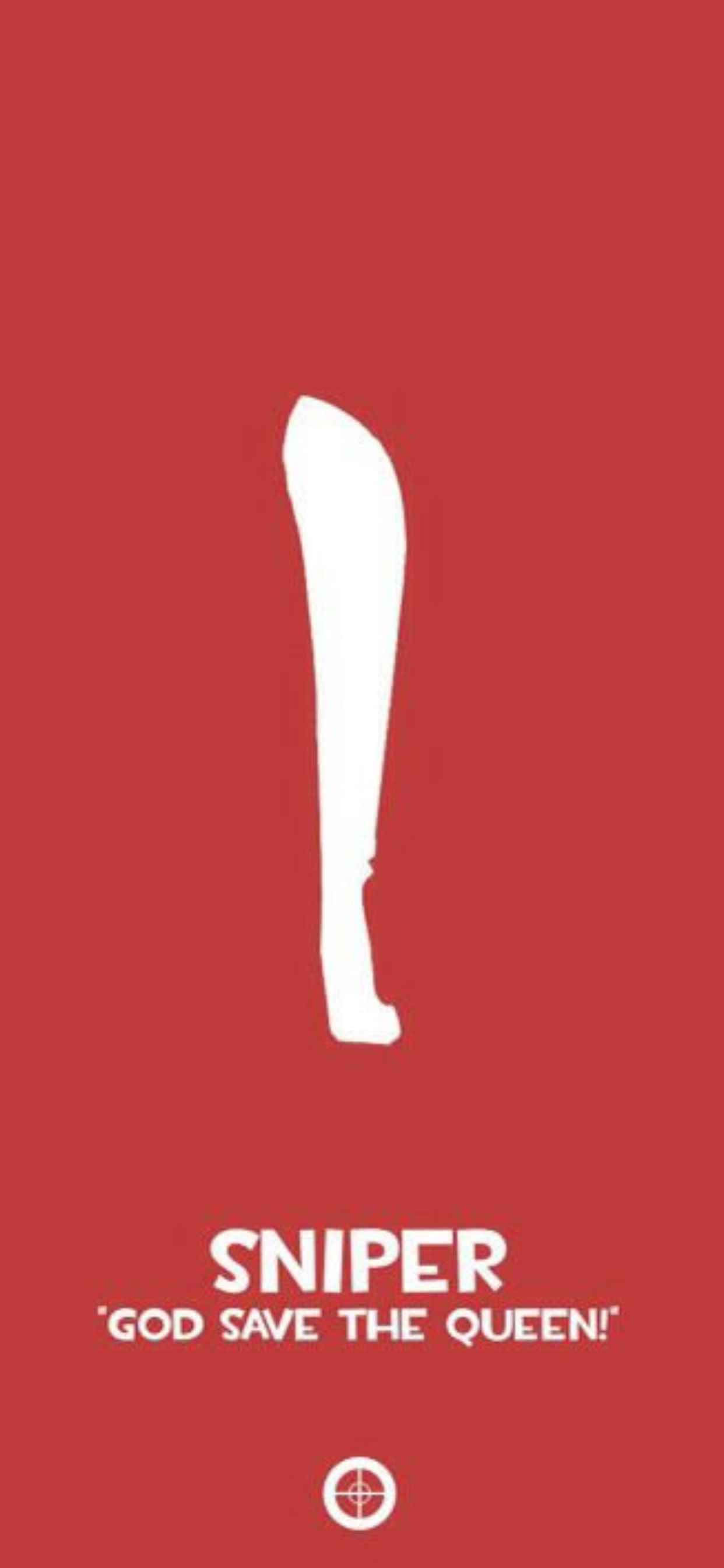 Sniper Logo iPhone Xs Max Team Fortress 2 Baggrund Wallpapers