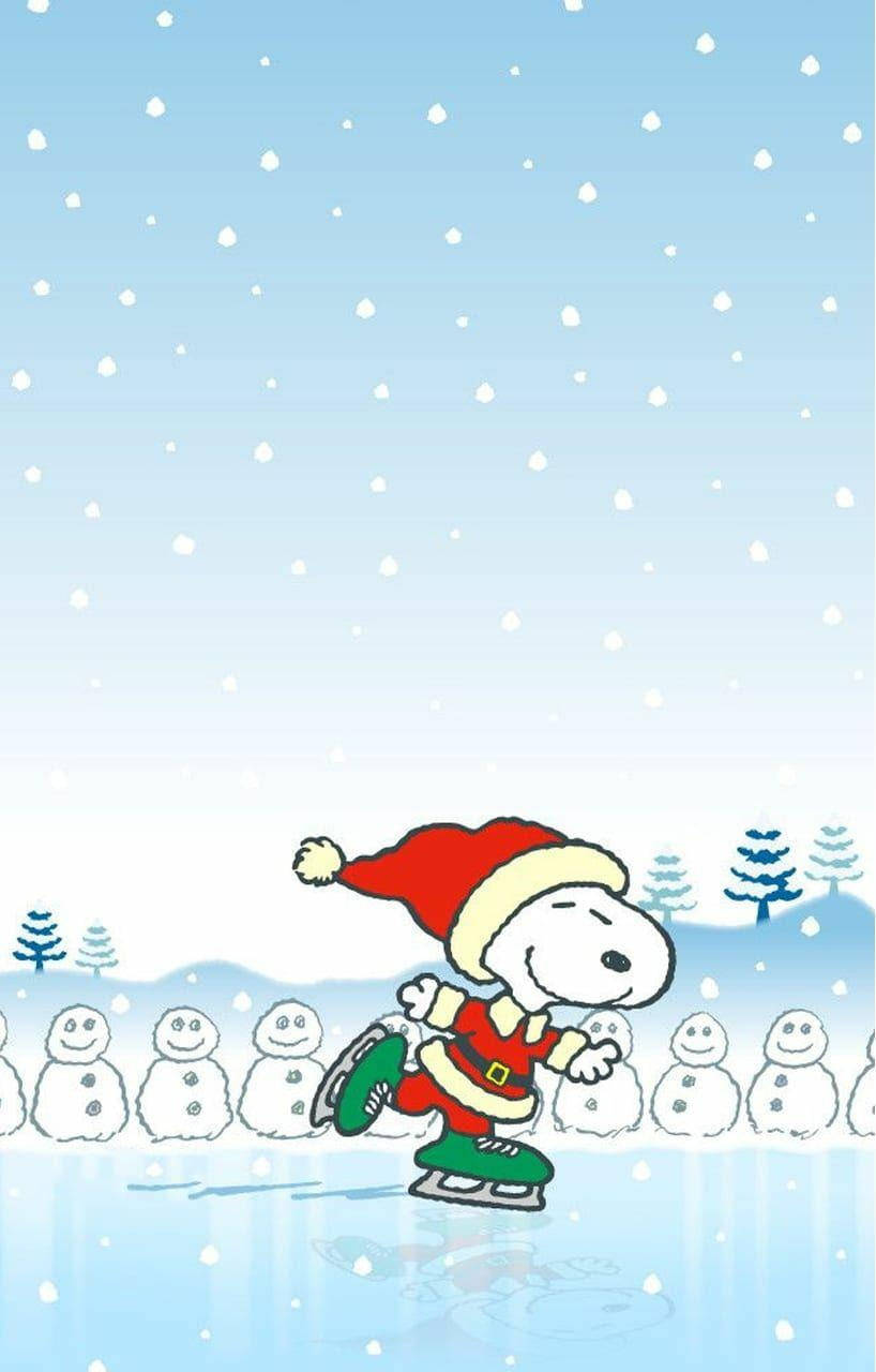 Snoopy jule skøjteløb Wallpapers