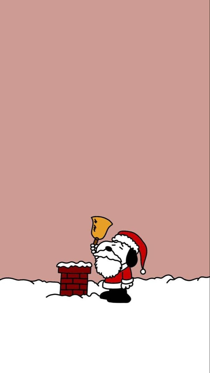 Snoopy jule skorsten klokke Wallpapers