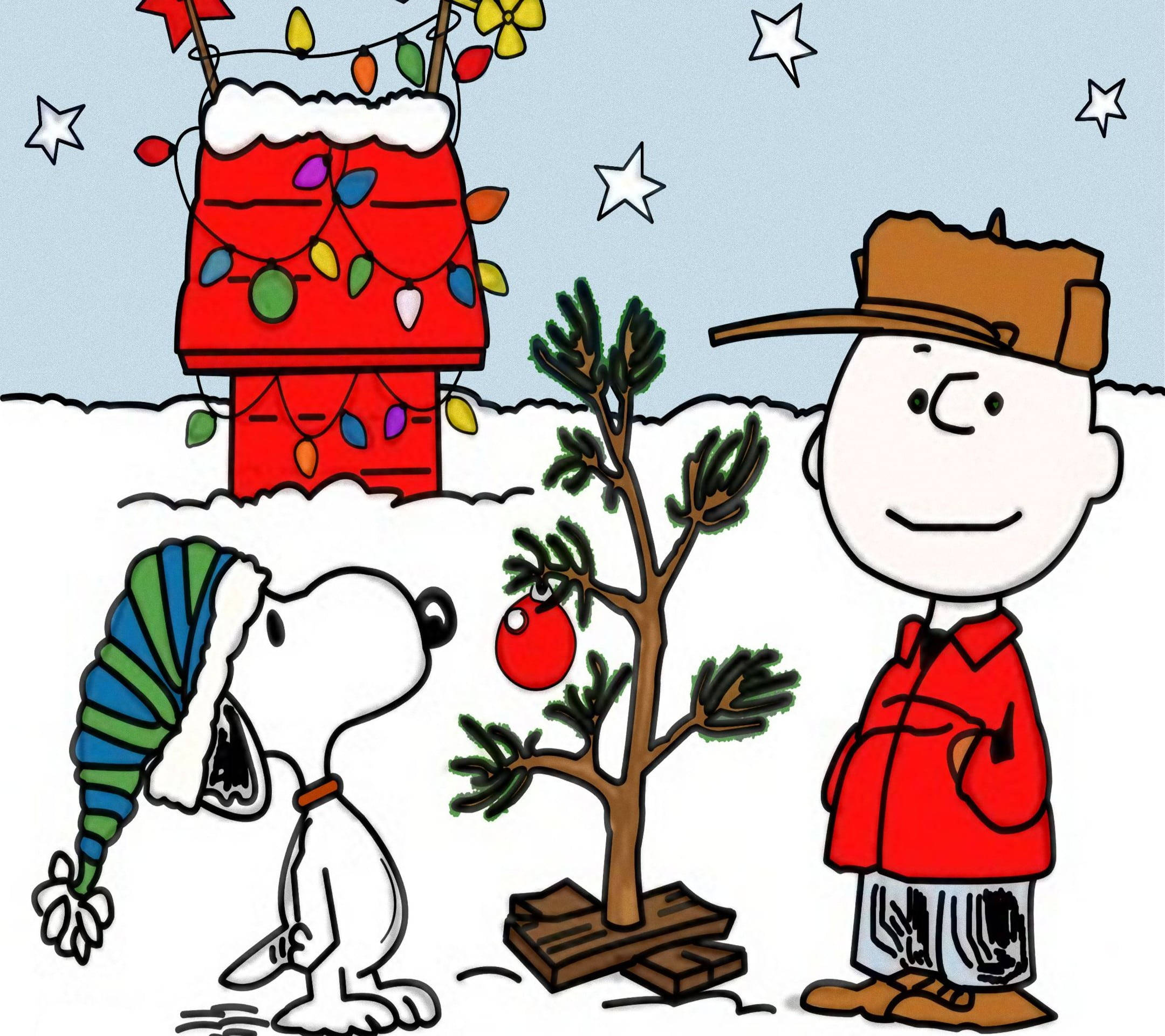 Snoopy Jule Stjerner Wallpapers