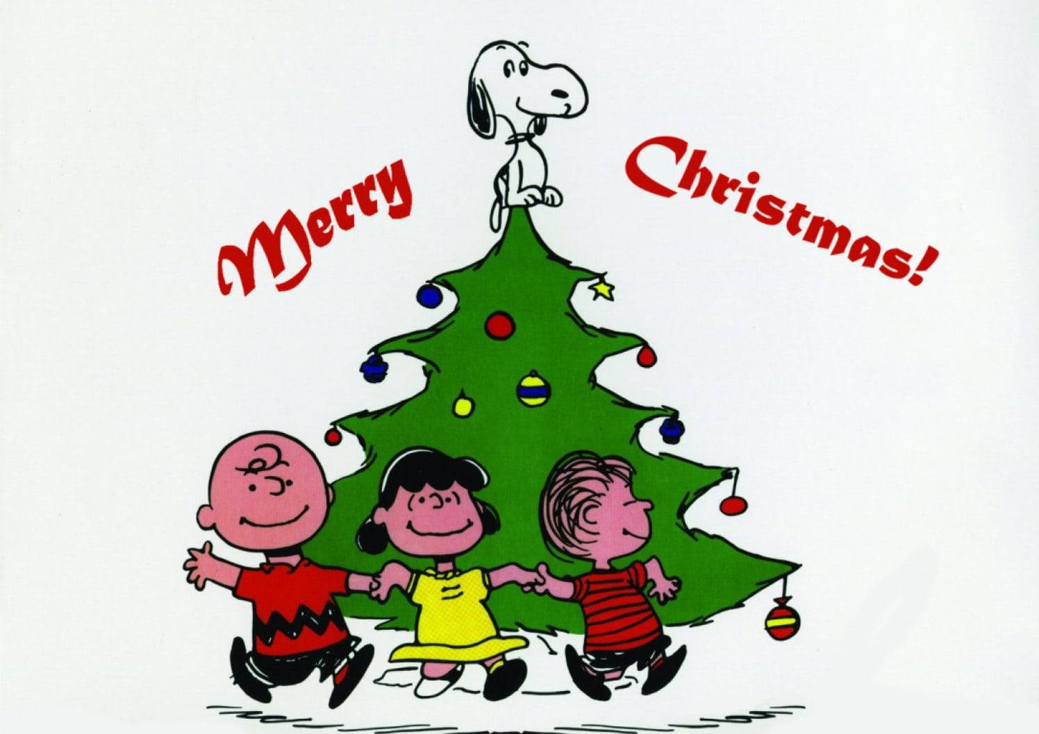 Snoopy juletræstop Wallpapers