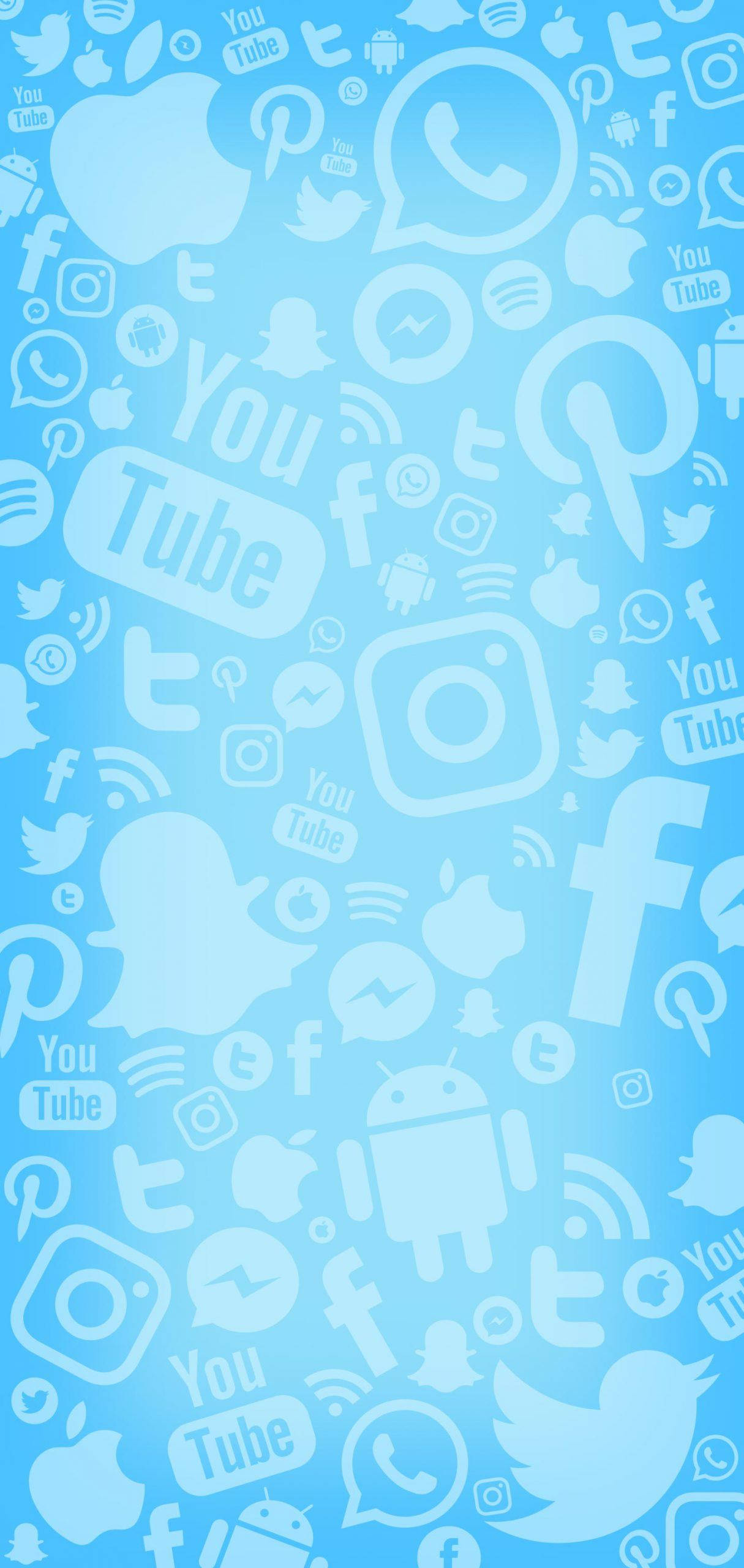 Sociale Medier Hvide Ikoner Wallpapers