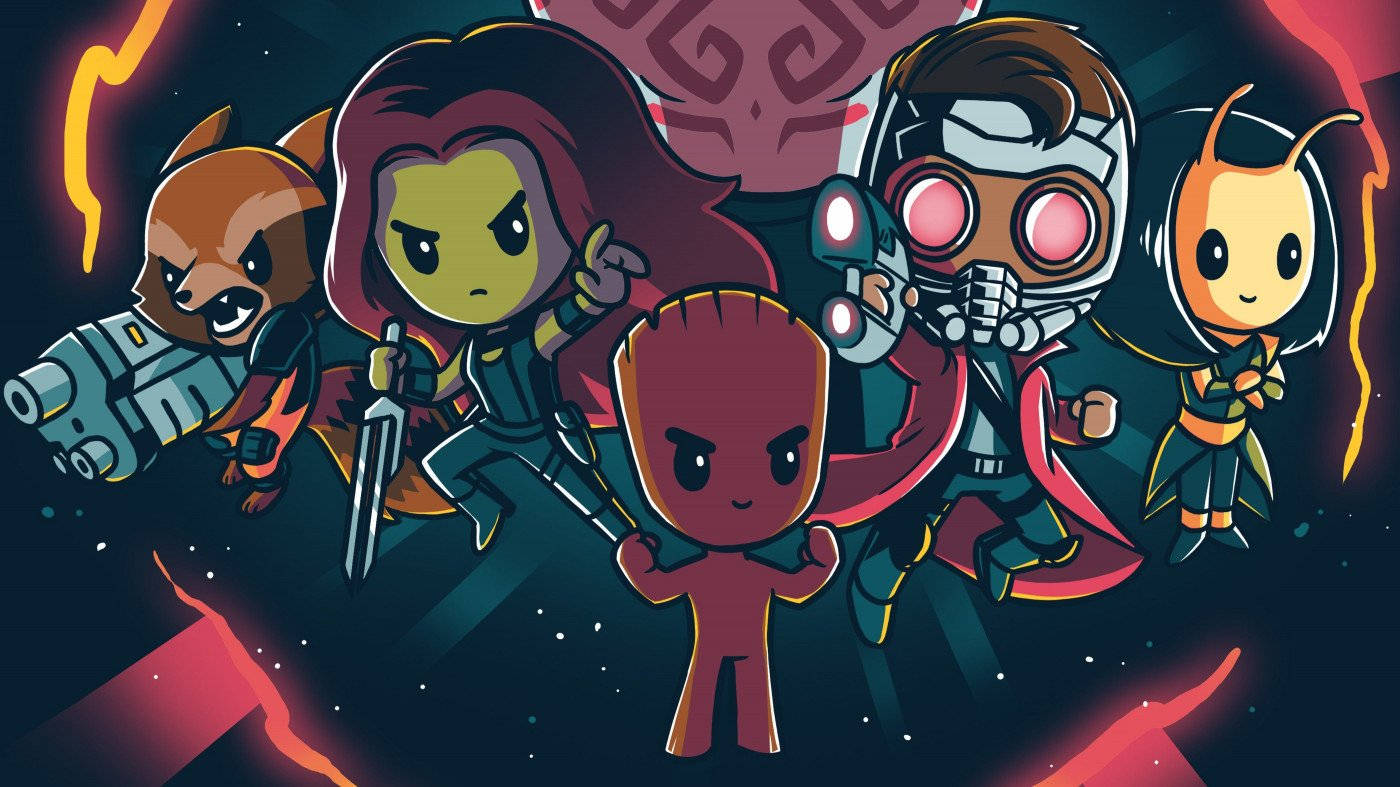 Sød 4K Guardians Of The Galaxy Fan Art Wallpapers