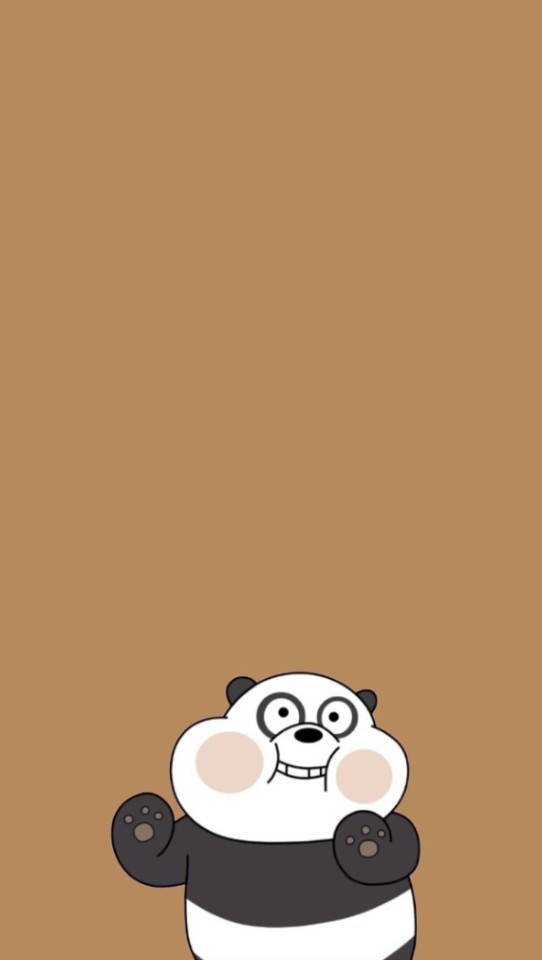 Sød æstetisk tegneserie panda Wallpapers