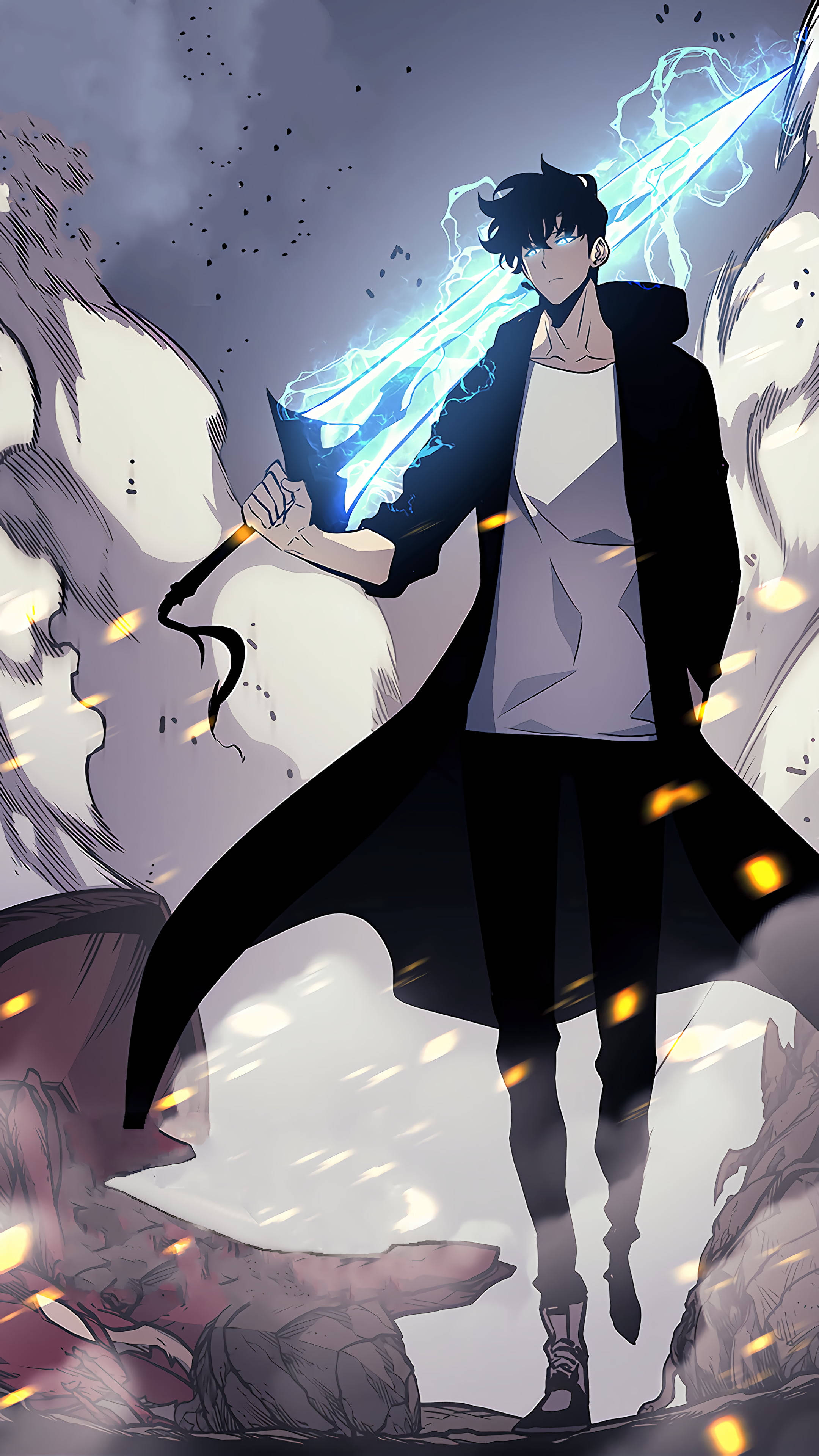 Søde Anime Drenge Sung Jinwoo Solo Leveling Wallpapers