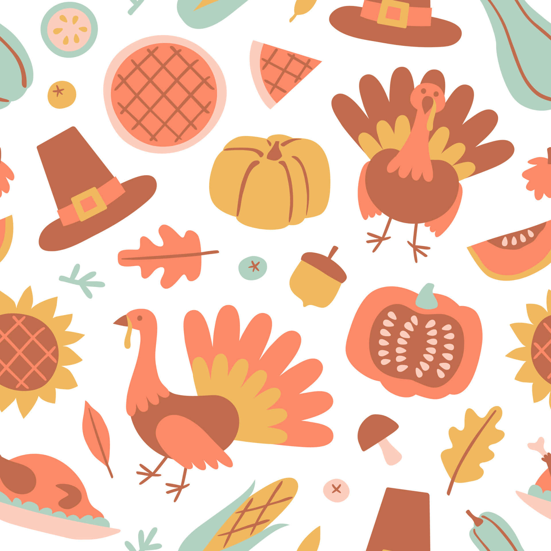 Sød baggrund til Thanksgiving Wallpapers