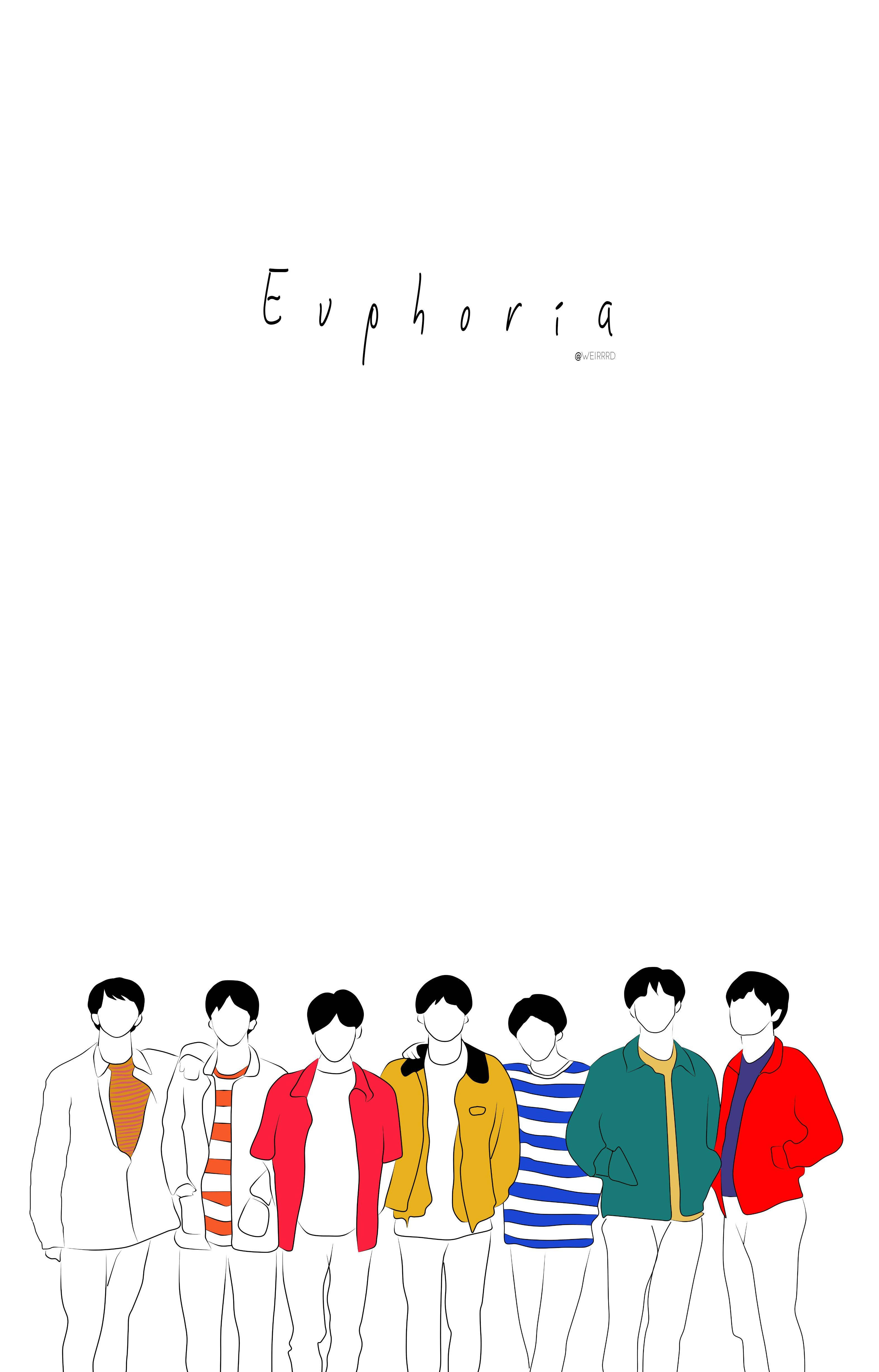 Sød Cartoon Bts Telefontema Wallpapers
