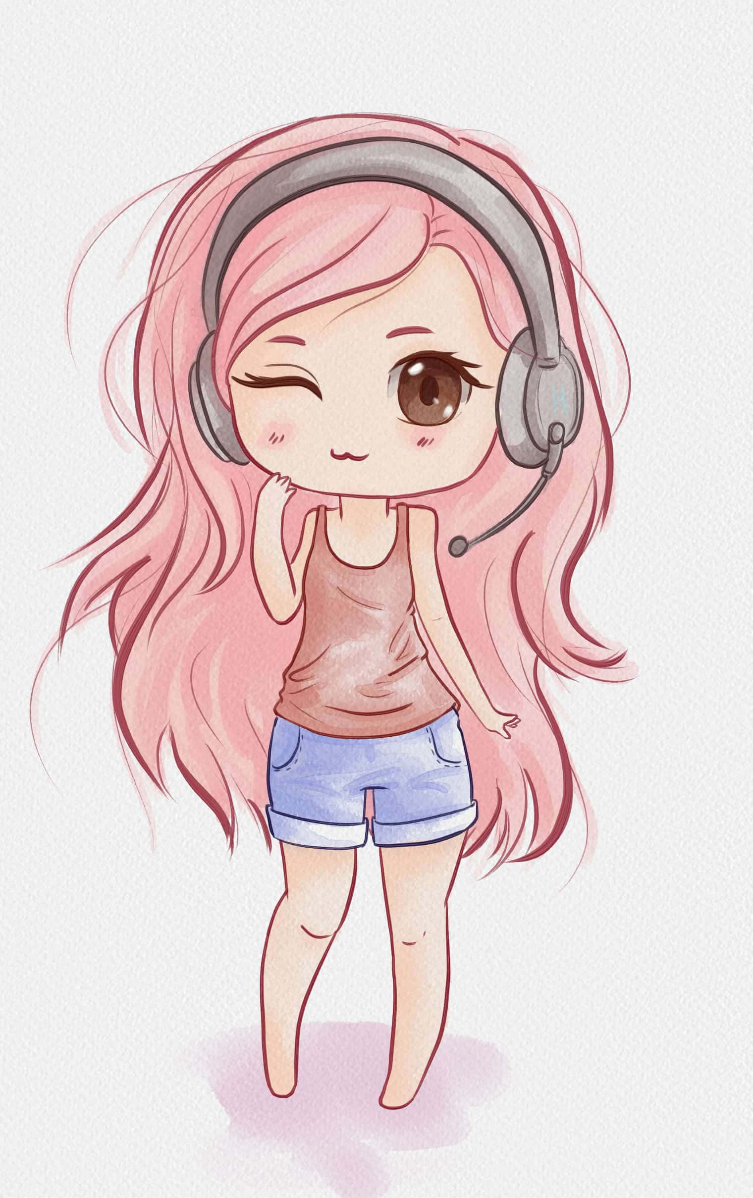 Sød Chibi-figur Wallpapers
