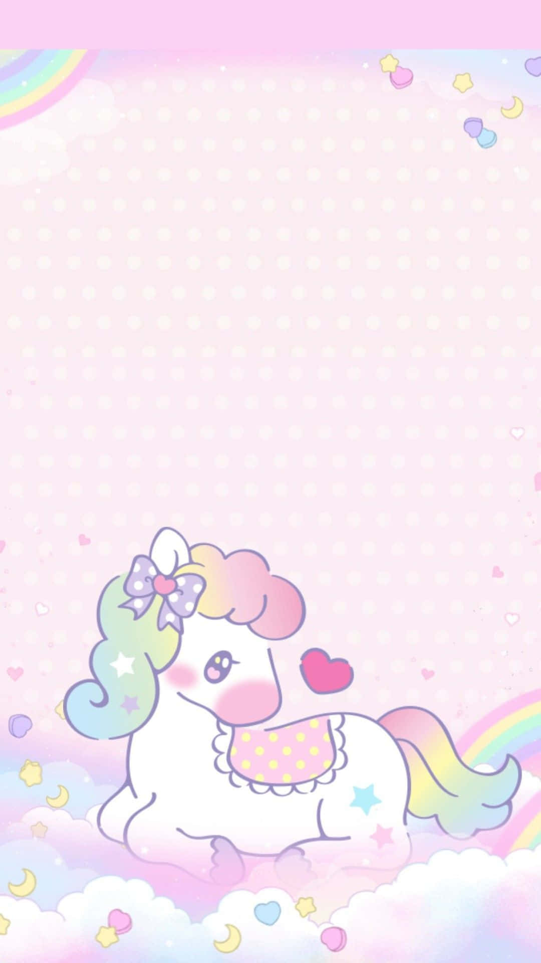 Sød enhjørning dejlig pony illustration kunst billede Wallpapers