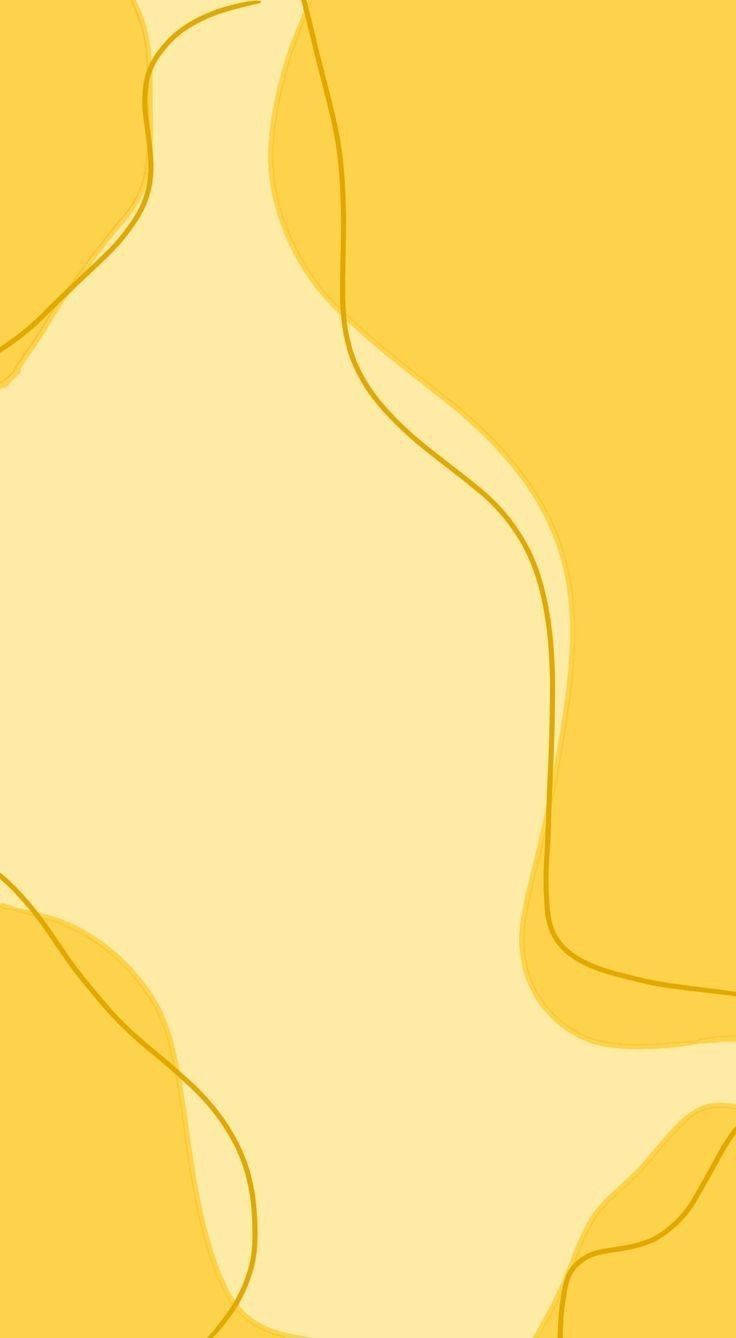 Sød enkel gul æstetisk telefon Wallpapers