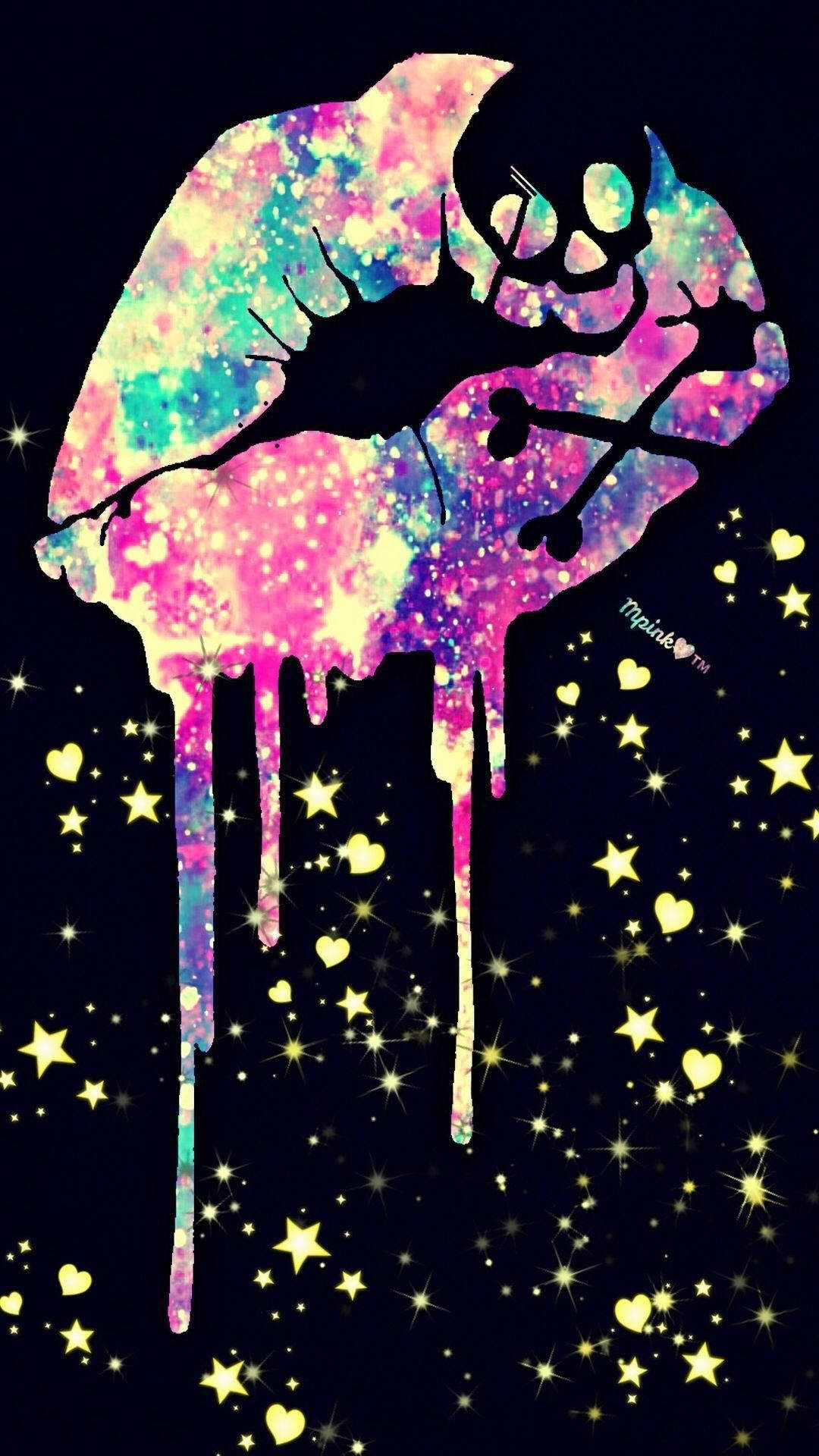Sød galakse læbe med dryp Wallpapers