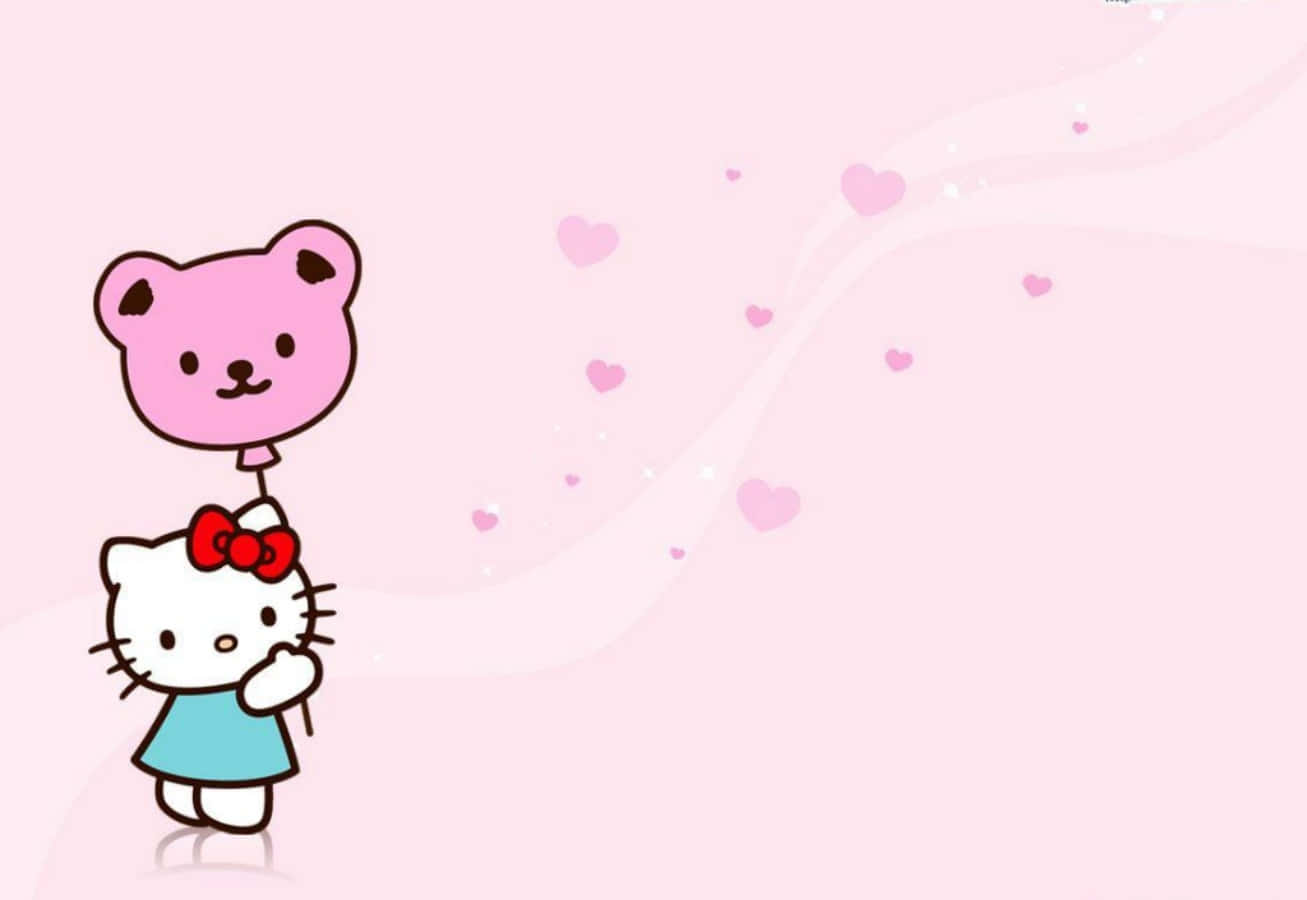 Sød Hello Kitty-tema bærbar computer Wallpapers