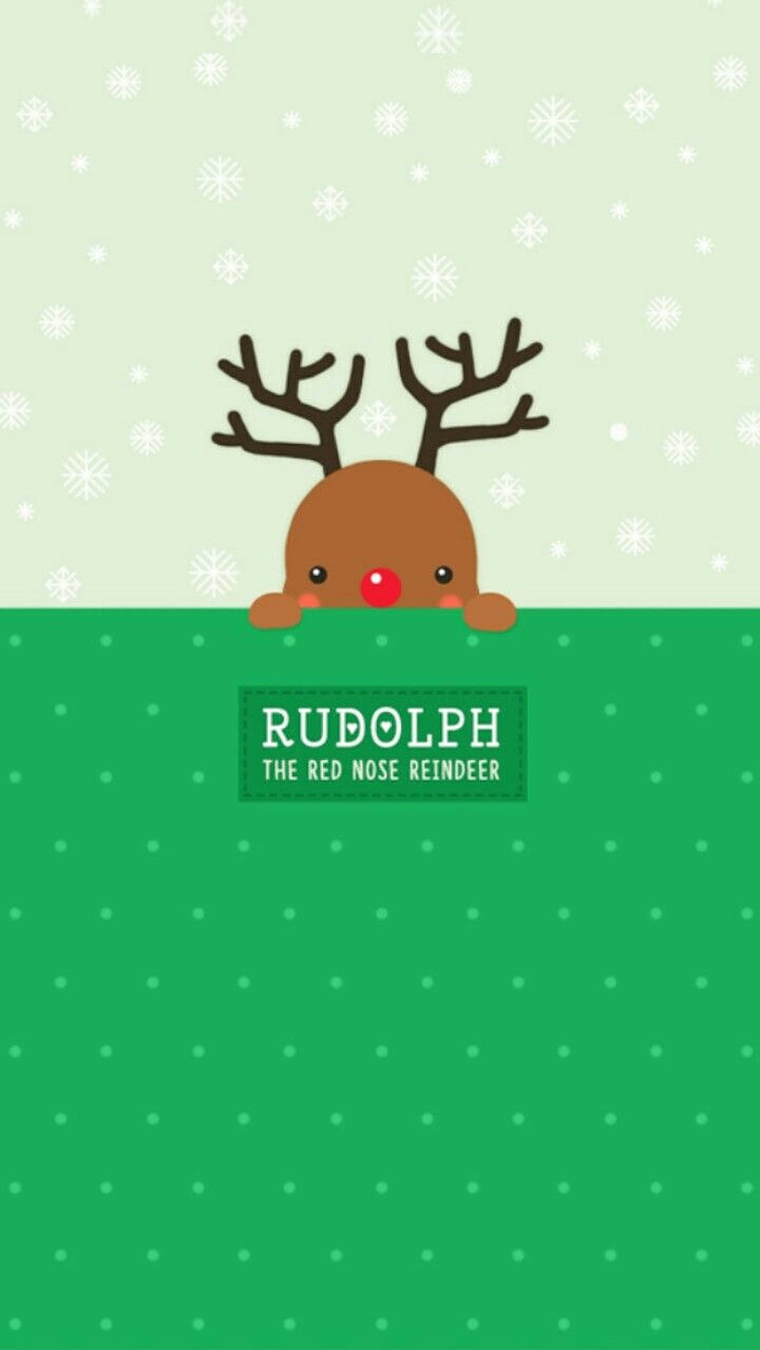 Sød jule Rudolf rensdyret Wallpapers