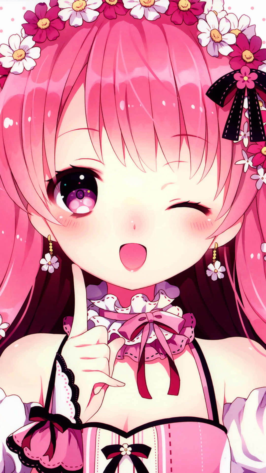 Sød Kawaii Anime Pige iPhone Skærm Wallpapers
