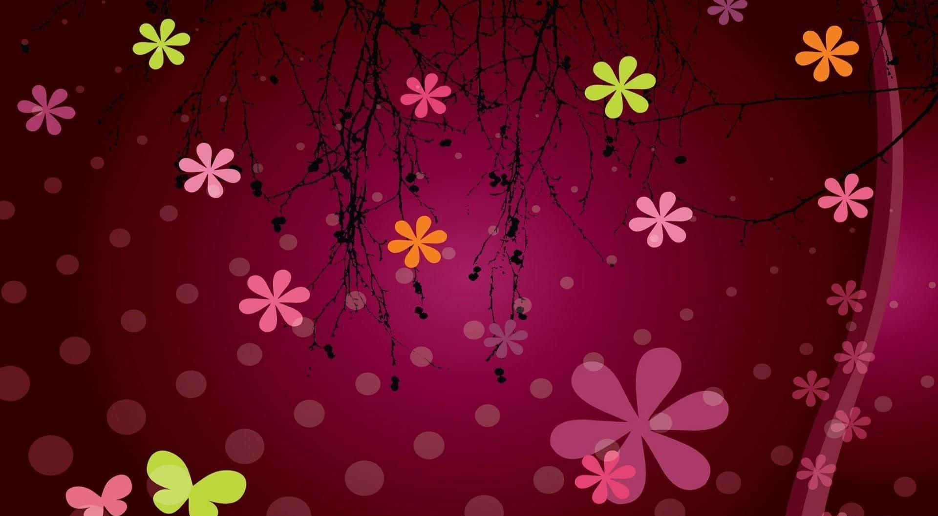 Sød Kawaii Lyserød Baggrund Wallpapers