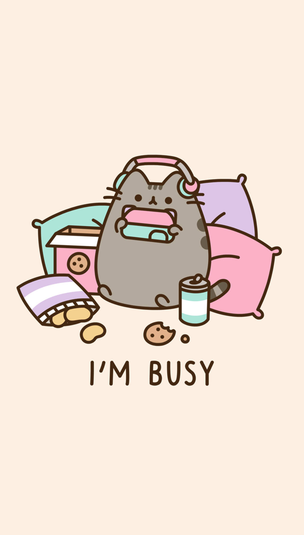 Sød Kawaii Pusheen kat Wallpapers