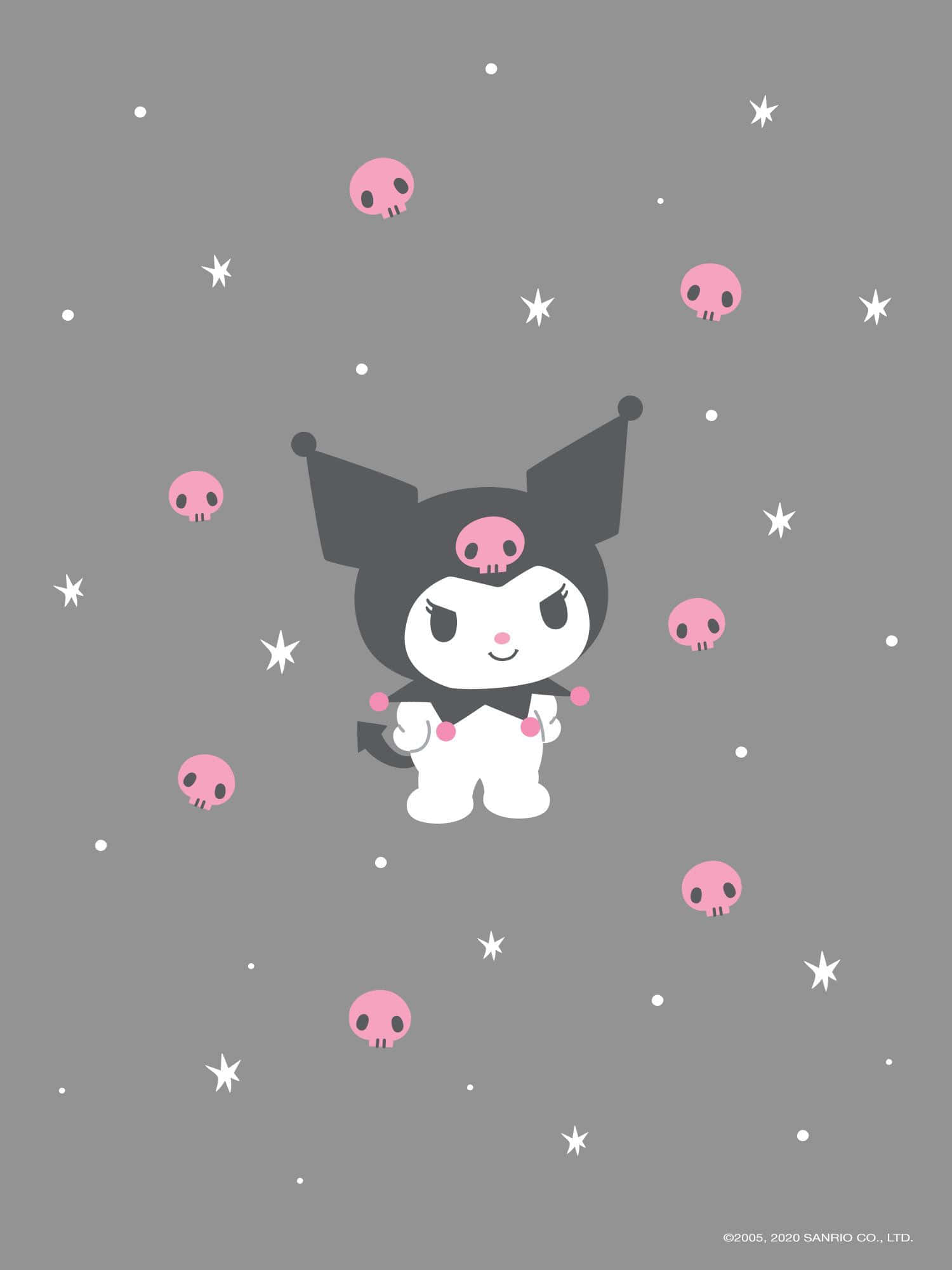 Sød Kuromi-mønster baggrund Wallpapers