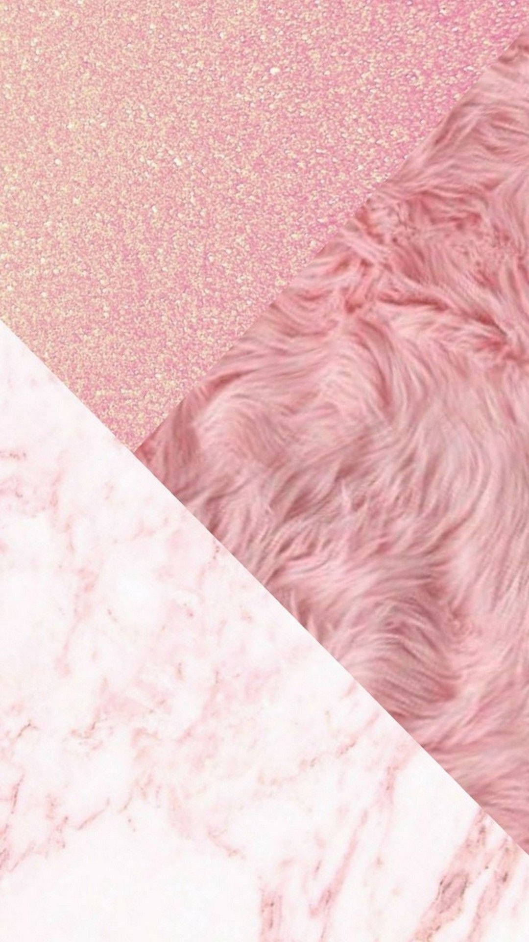 Sød lyserød æstetisk collage af baggrundsteksturer Wallpapers