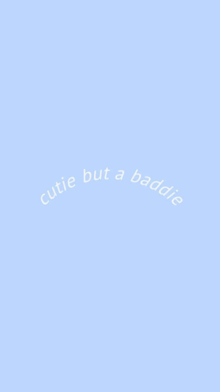 Sød minimalistisk blå baddie Wallpapers