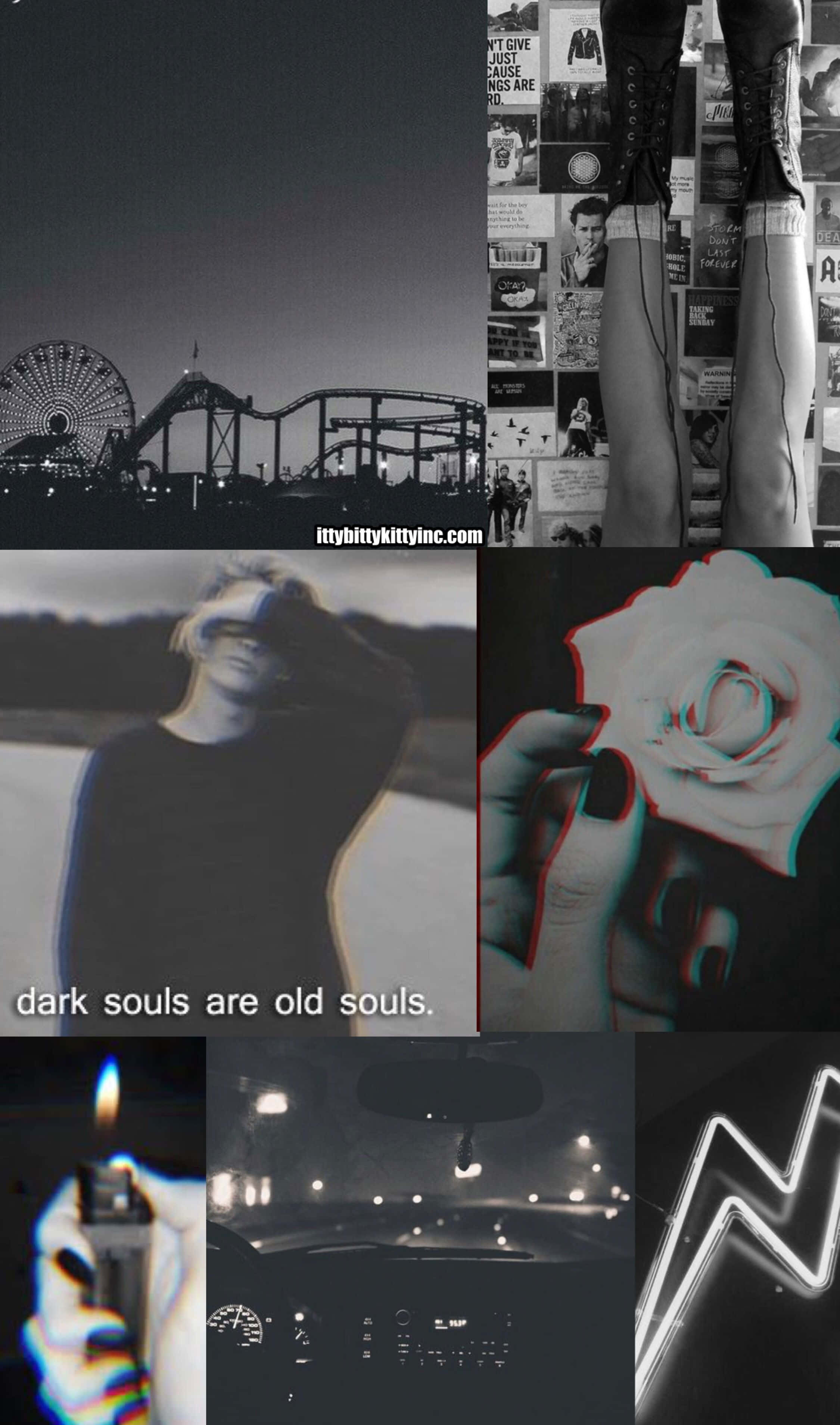 Sød Mørk Collage Wallpapers