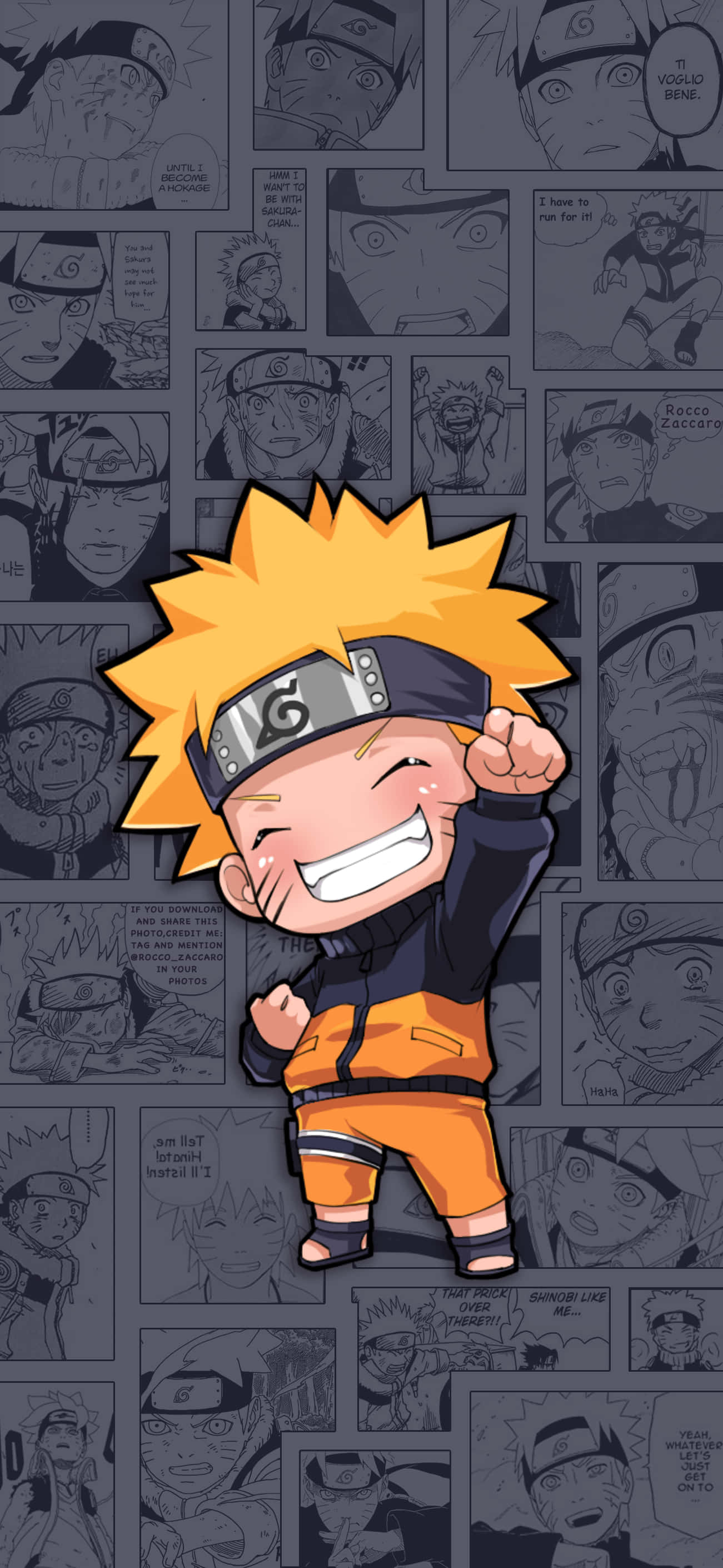 Sød Naruto Chibi-baggrund Wallpapers