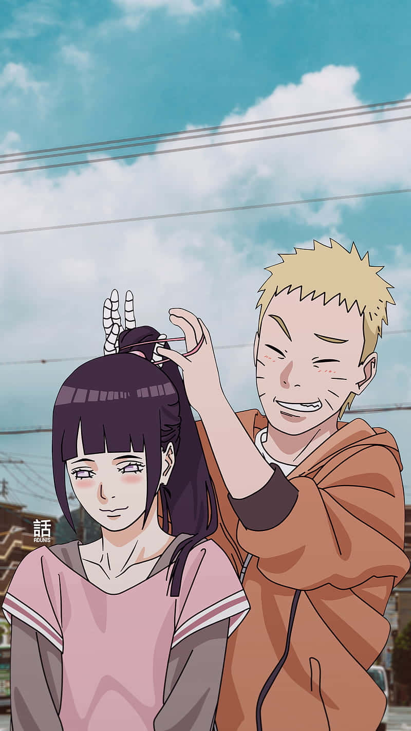 Sød Naruto og Hinata hår Wallpapers