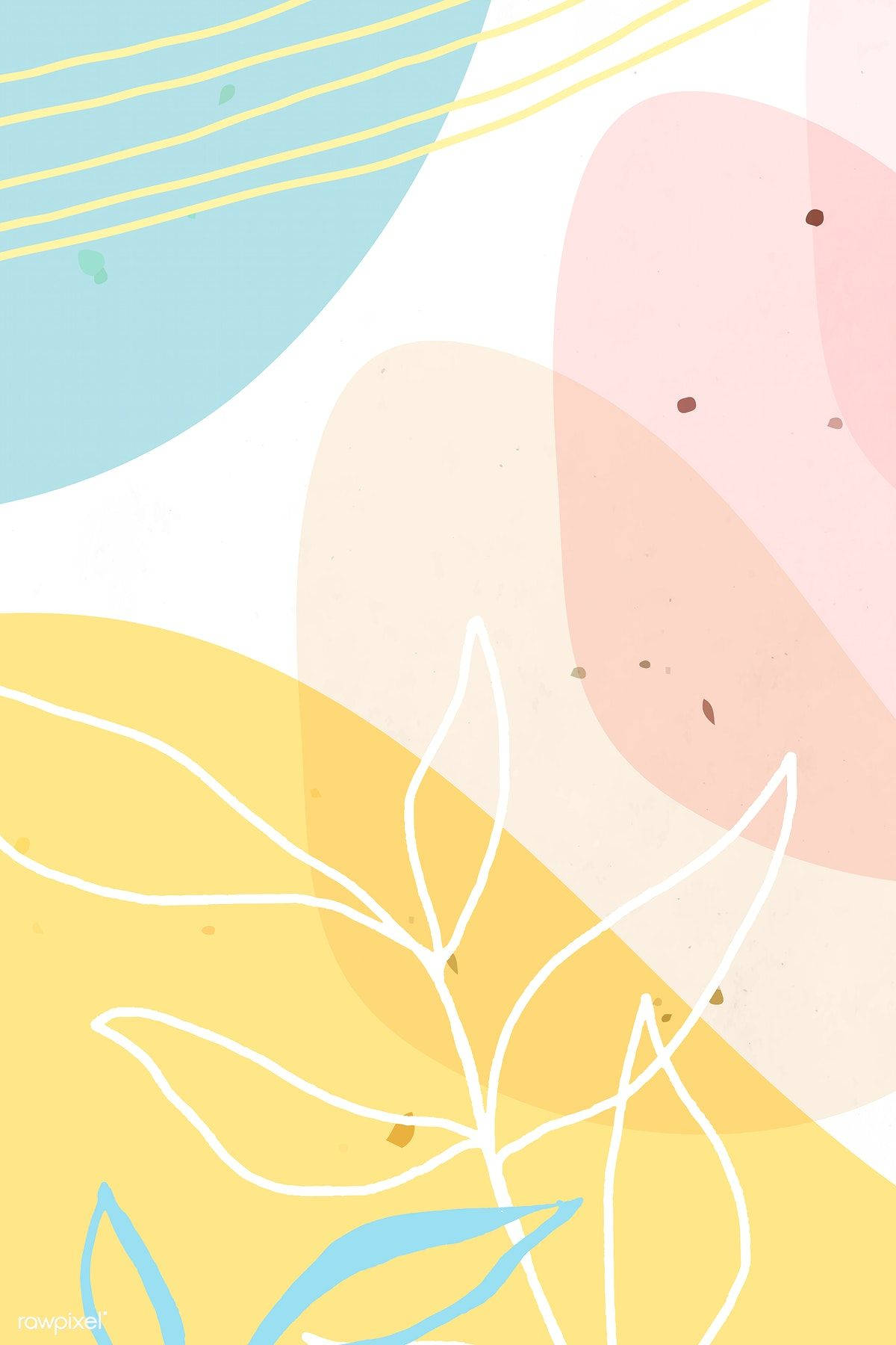 Sød pastel abstrakt kunst Wallpapers