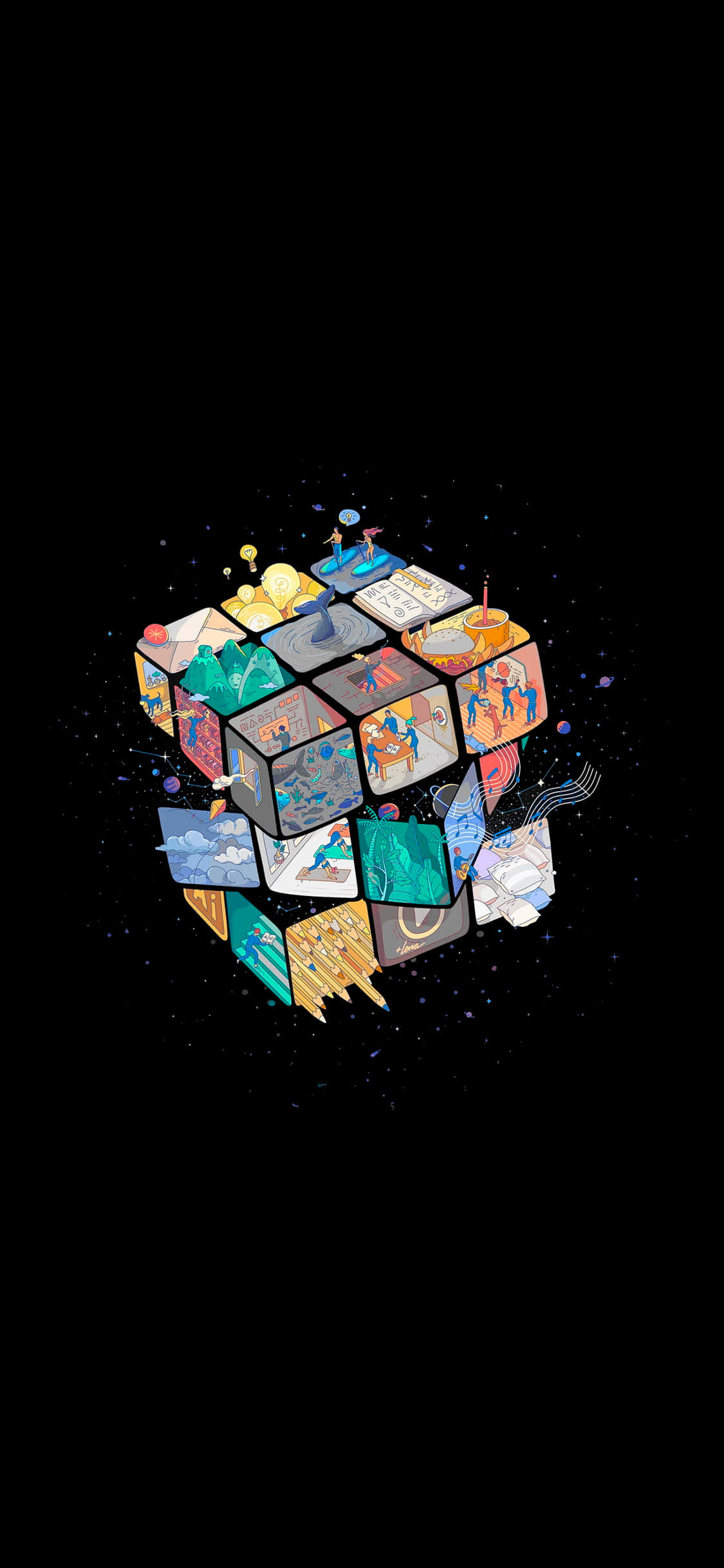 Sød sort baggrund Wallpapers