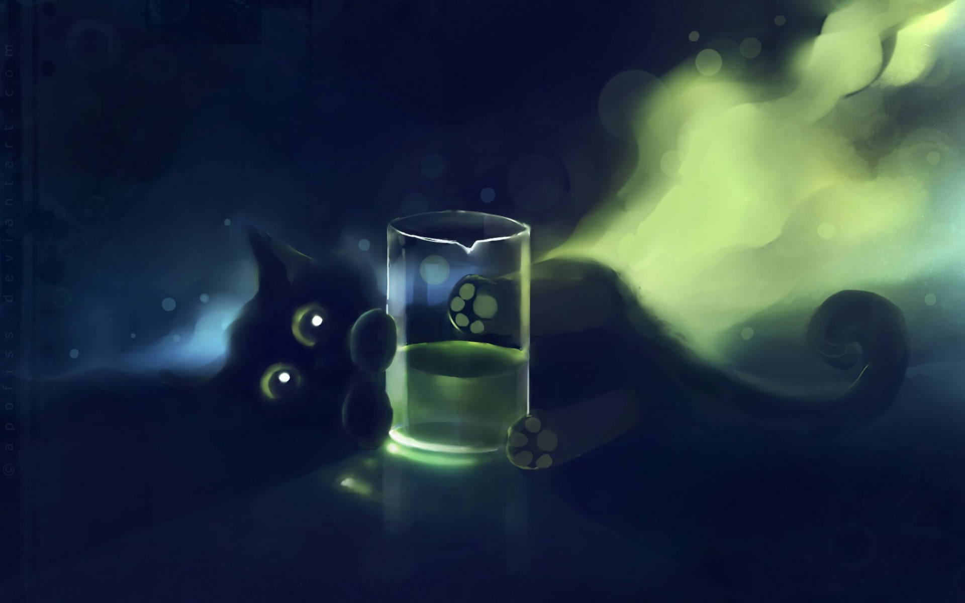 Sød sort killing bag glas Wallpapers