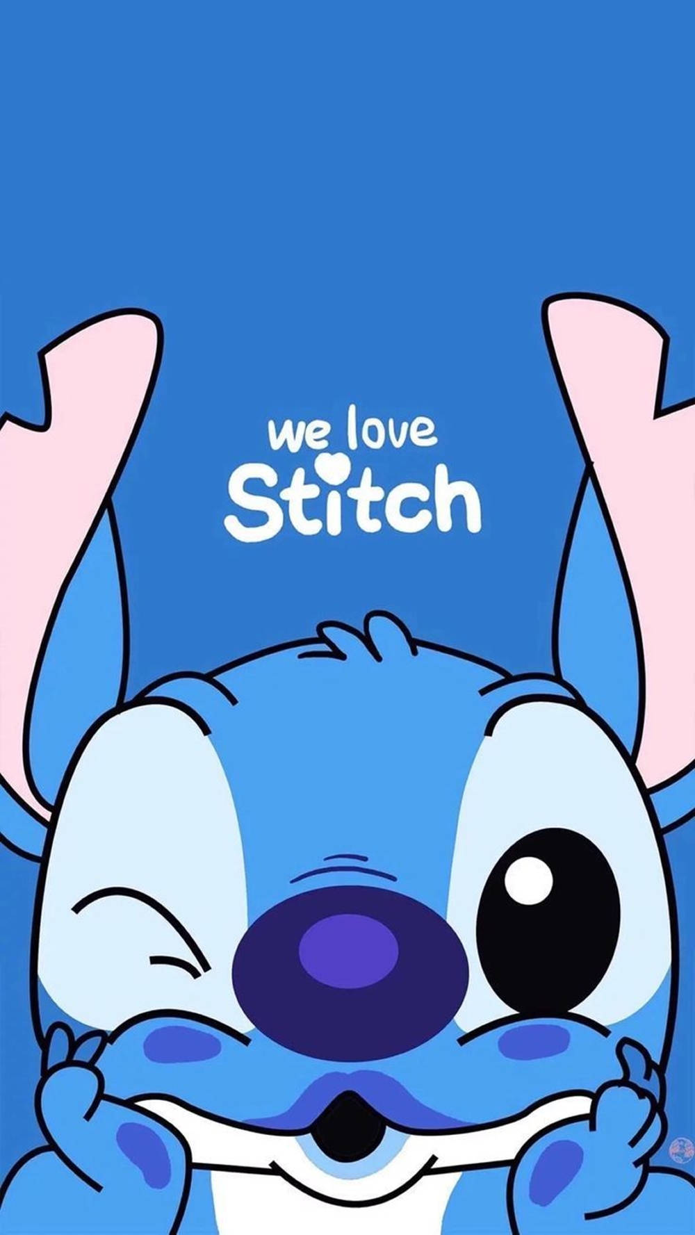 Sød Stitch Vi Elsker iPhone Wallpapers