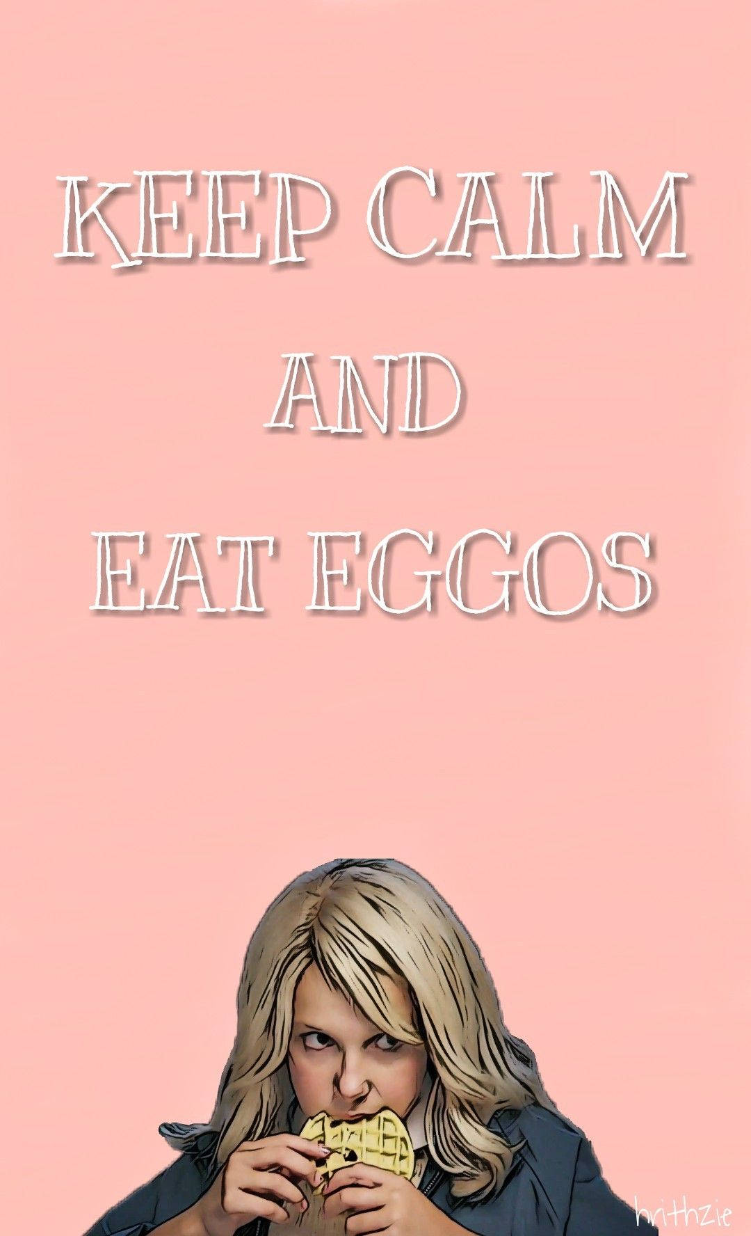 Sød Stranger Things-pige spiser Eggos Wallpapers
