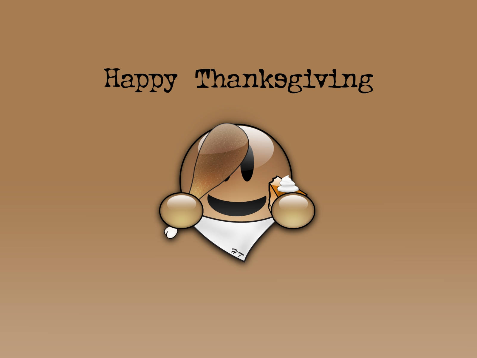 Sød Thanksgiving Brun Cupcake Wallpapers