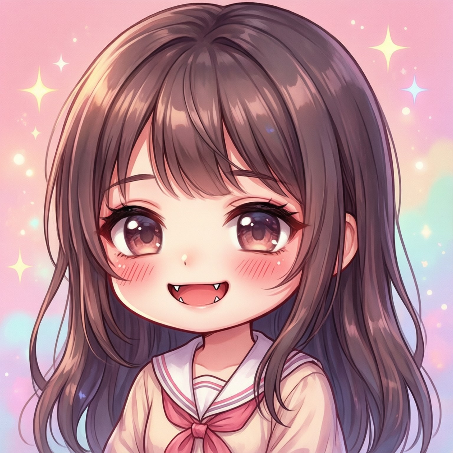 Søde anime hugtænder Wallpapers