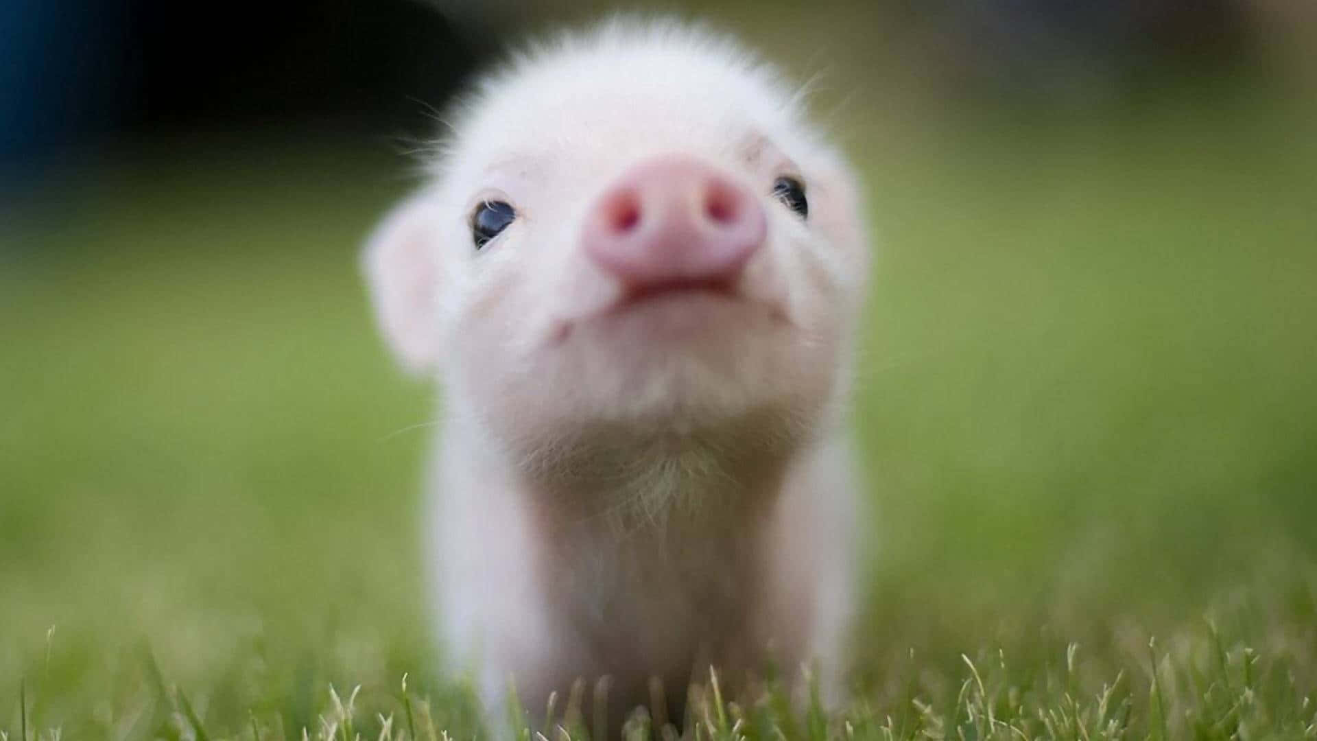 Søde og luftige nuttede grisebillede Wallpapers