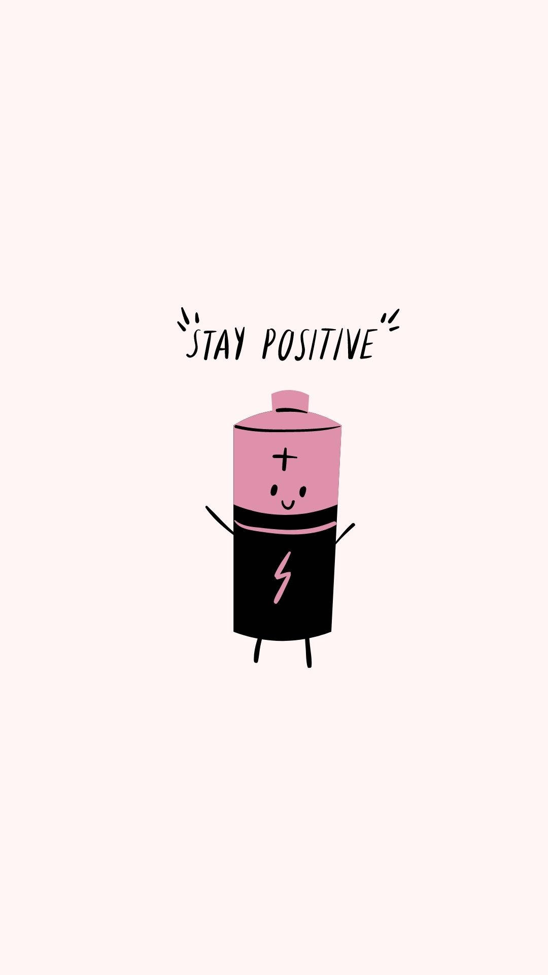 Søde positive citater batteri digital kunst Wallpapers