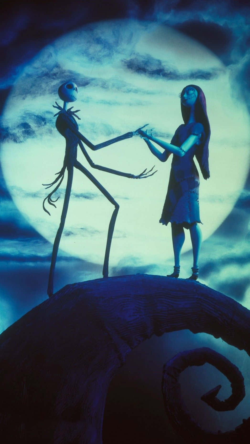 Søde Sally og Jack fra The Nightmare Before Christmas Wallpapers