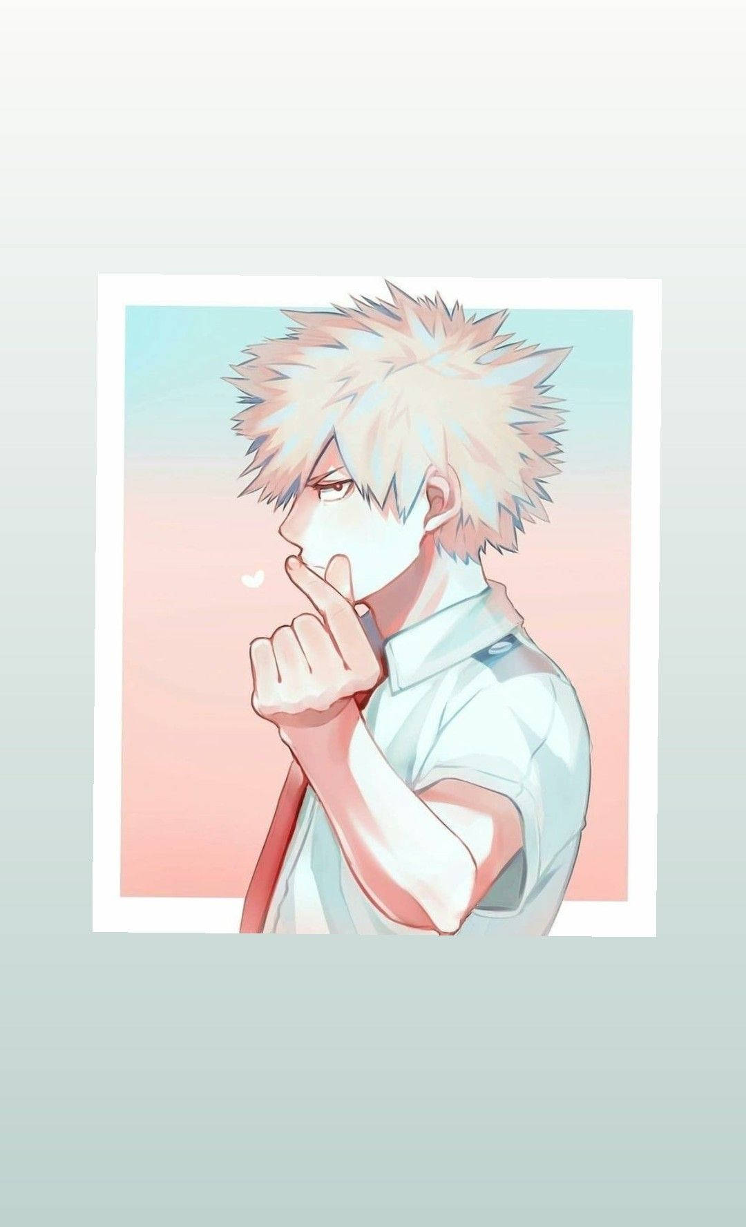 Sødt Bakugo-hjertegestus Wallpapers