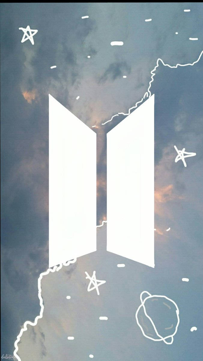 Sødt BTS-logo grafisk Wallpapers