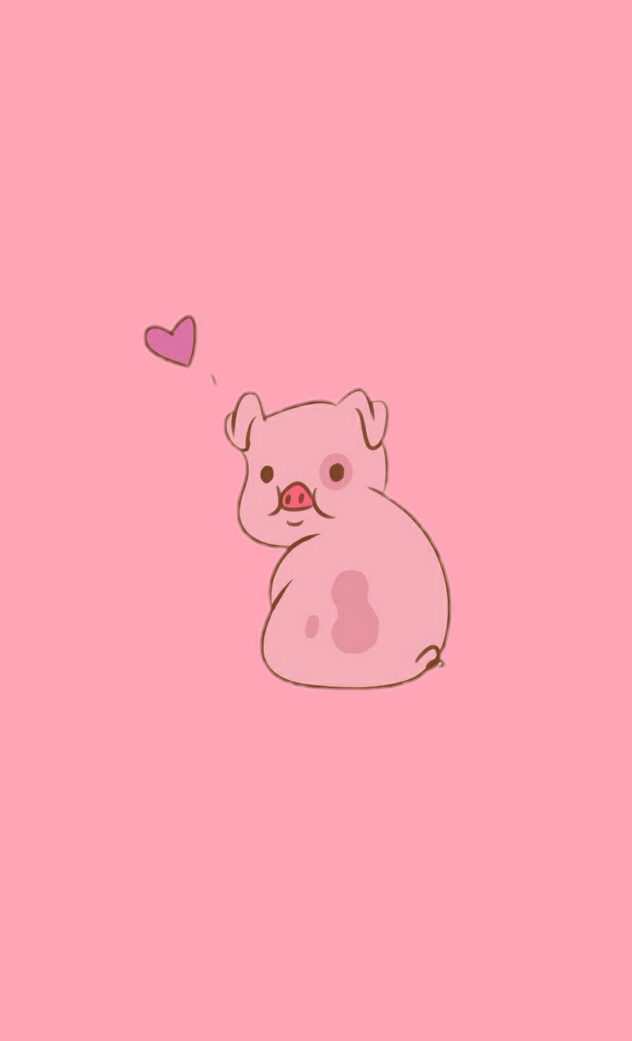 Sødt grisehjerte Wallpapers