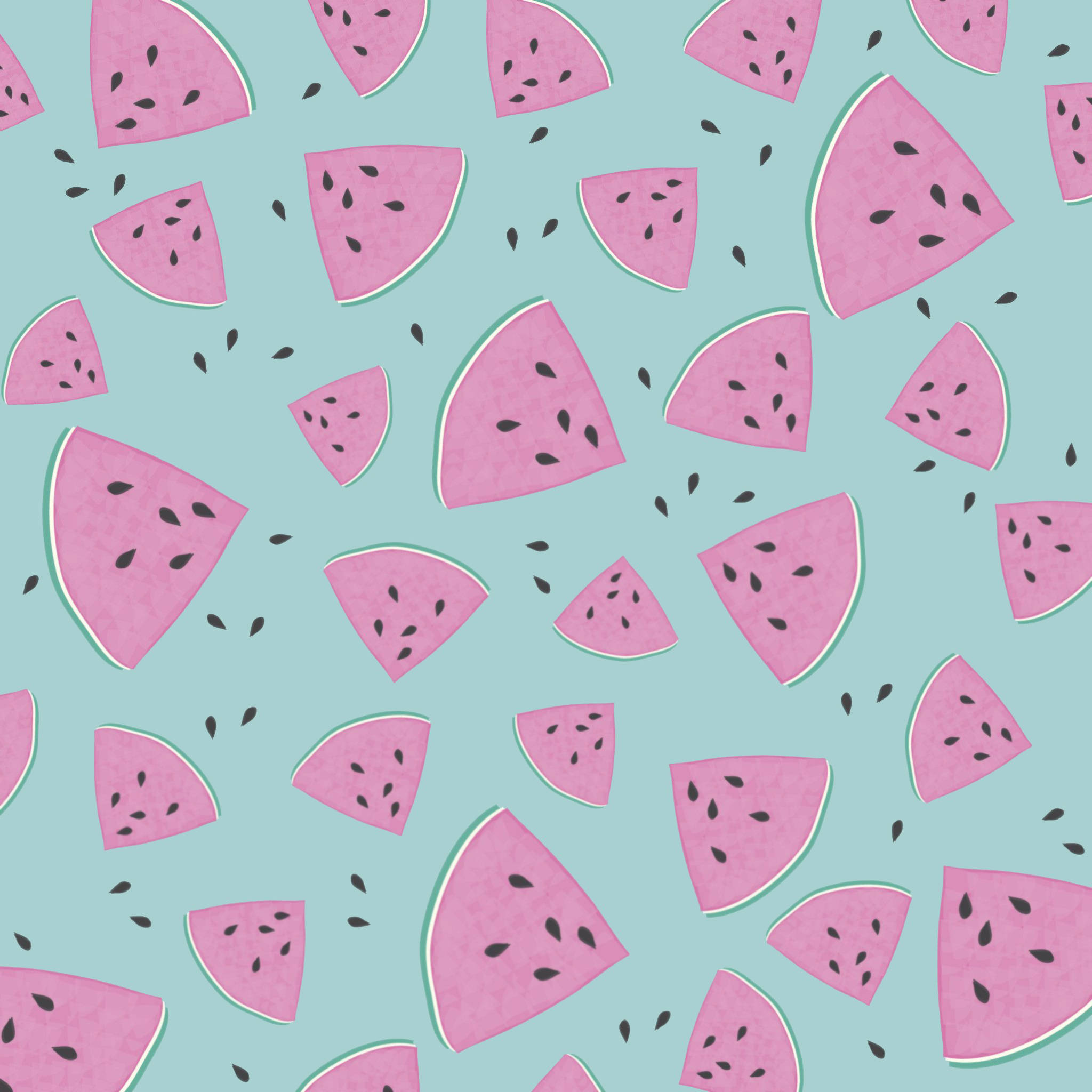 Sødt lyserødt vandmelonmønster Wallpapers