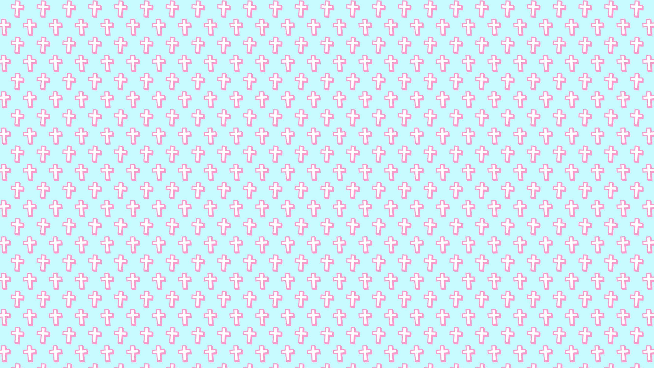 Sødt piget korsmønster Wallpapers